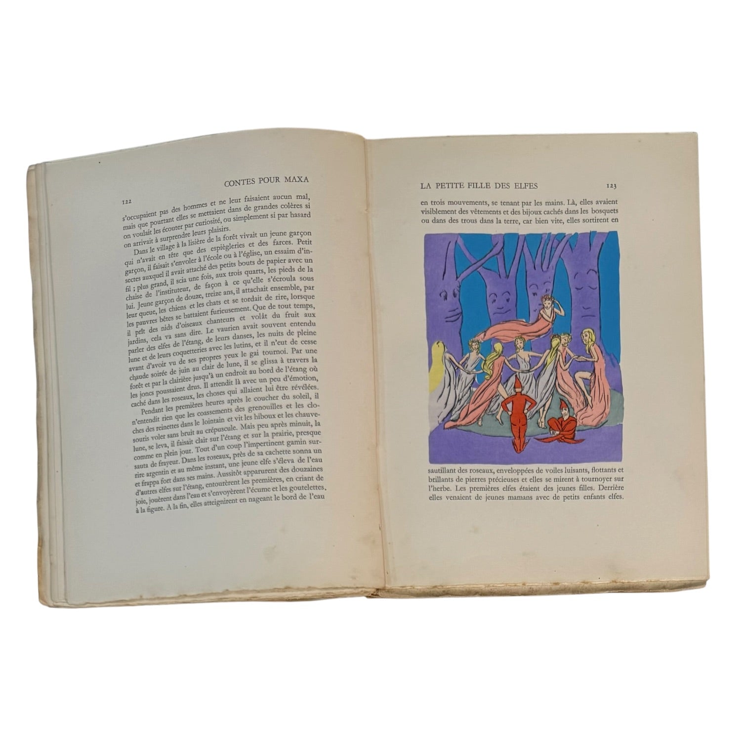 Libro Contes pour Maxa del año 1929