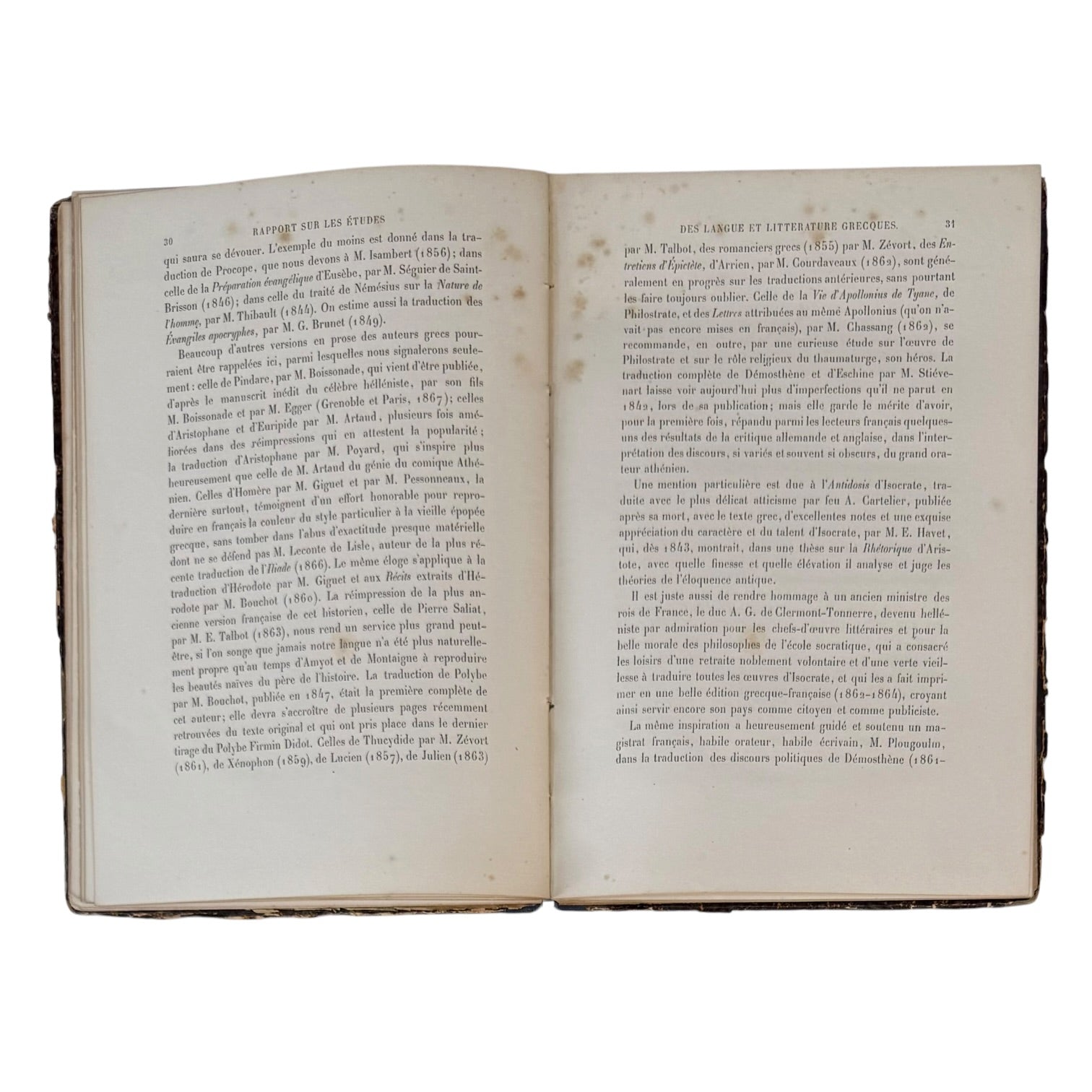 Libro Recueil de Rapports Francés de 1868