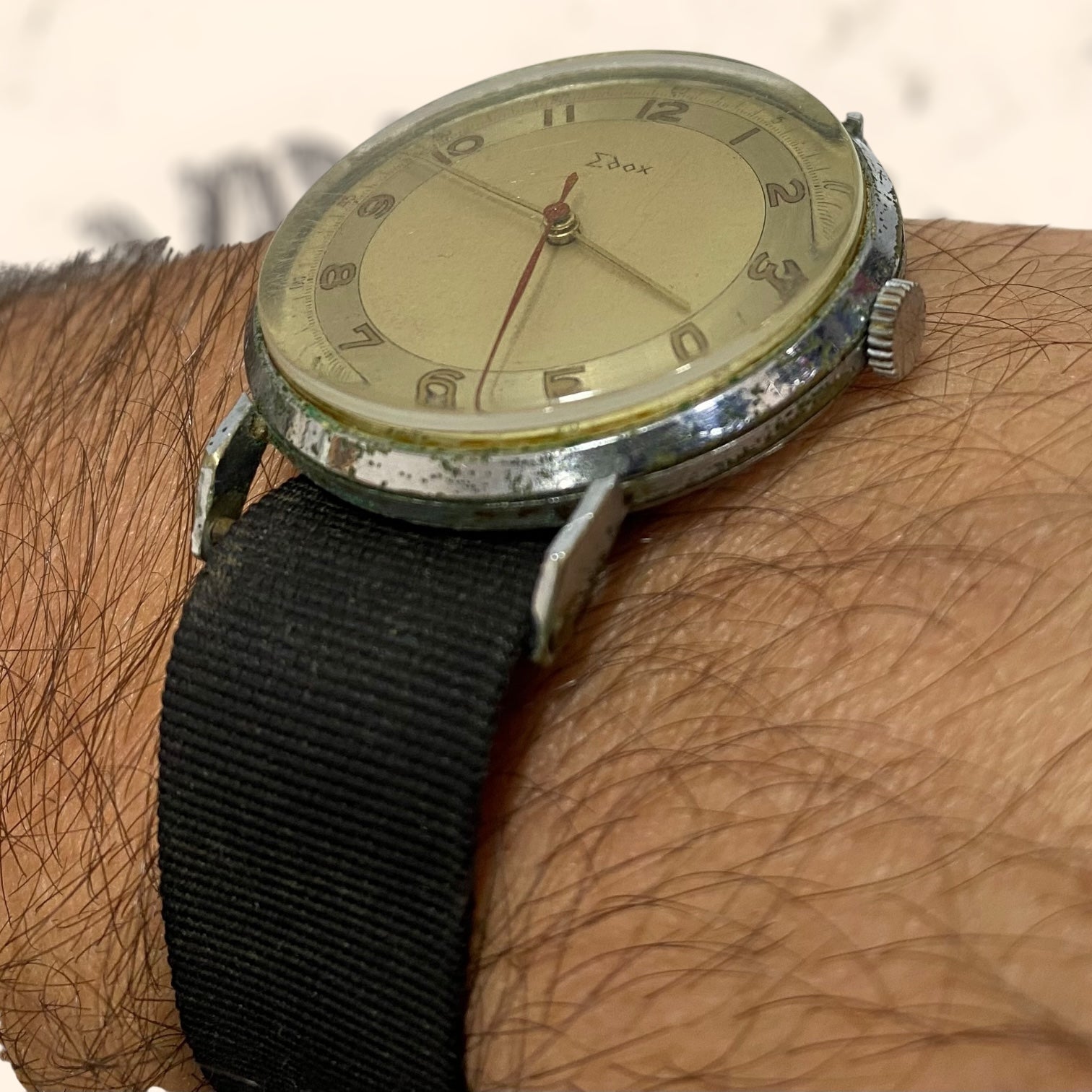 Reloj Edox Suizo de cuerda antiguo