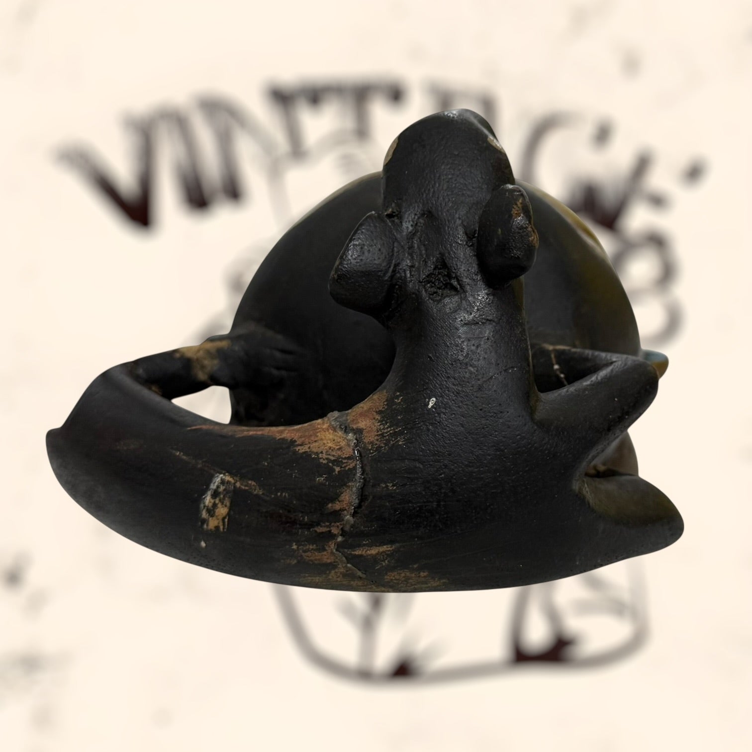 Máscara tribal Baule Africana vintage