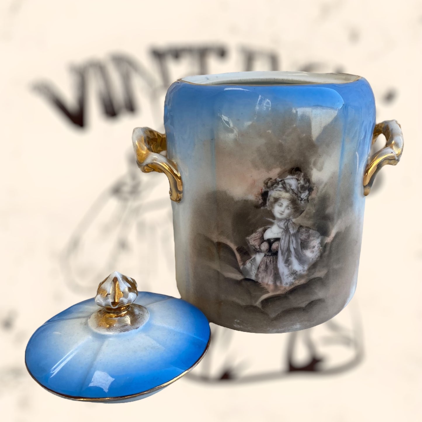Juego de Té de porcelana Limoges (Albert Pillivuyt) S. XIX