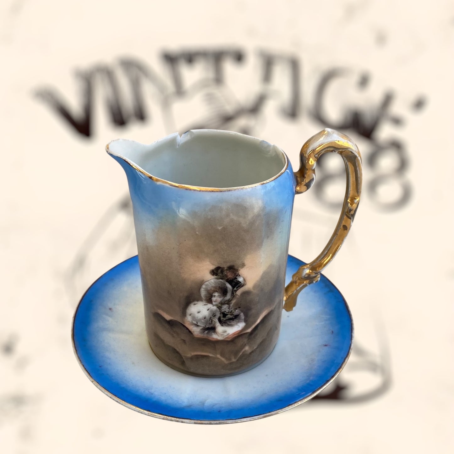Juego de Té de porcelana Limoges (Albert Pillivuyt) S. XIX