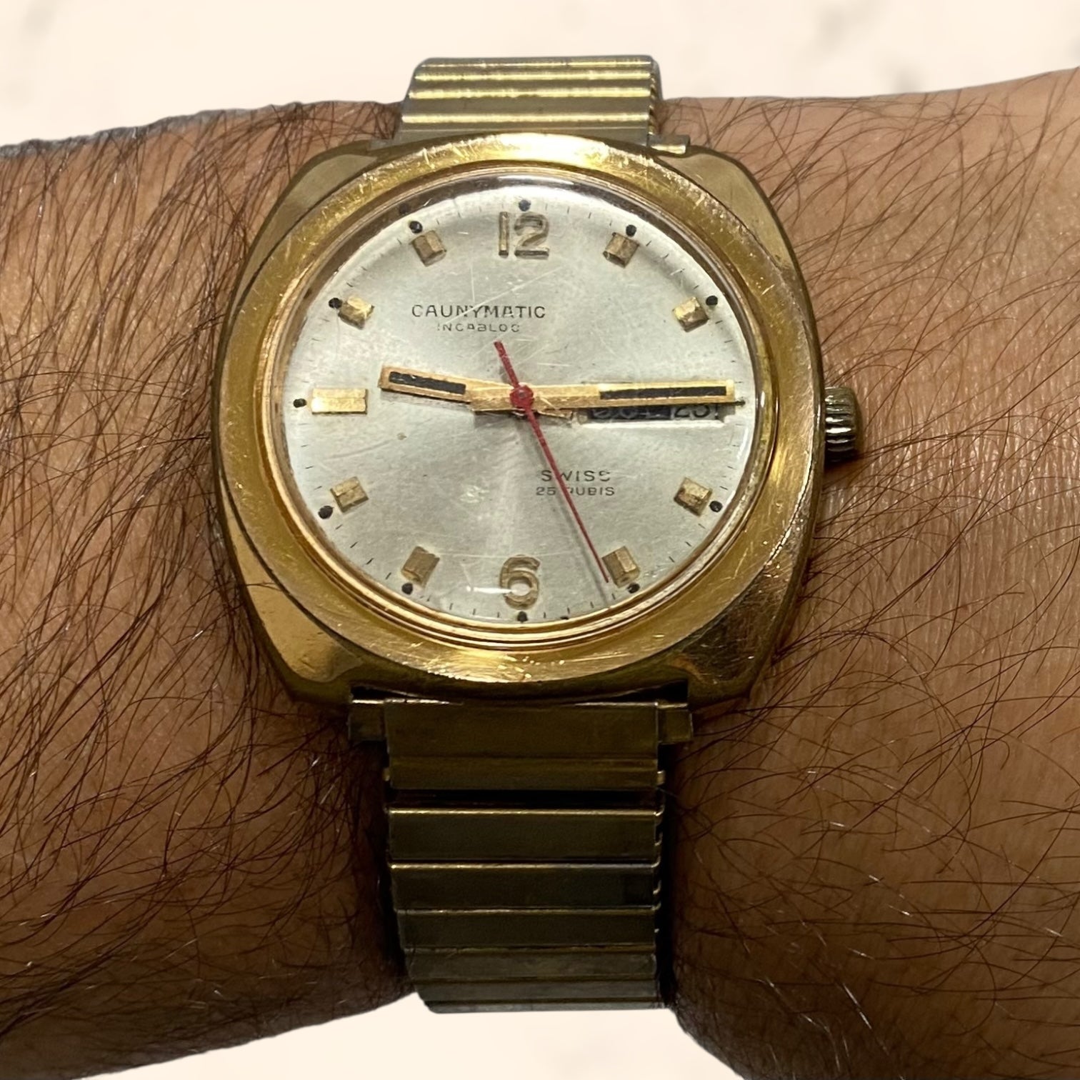 Reloj Caunymatic Suizo vintage