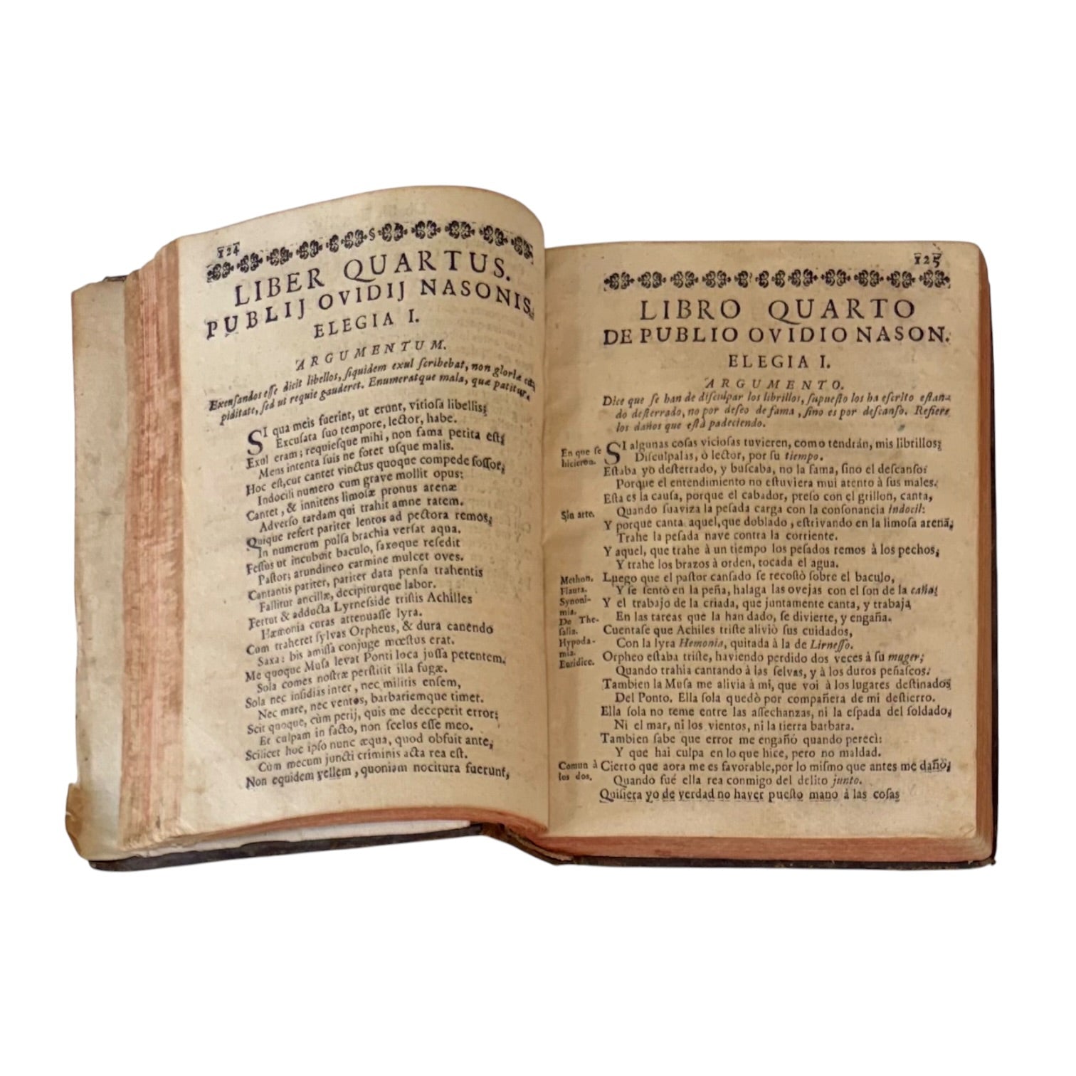 Libro Comento de P. Ovidio Nasón a los libros de Tristes y Ponto de 1733