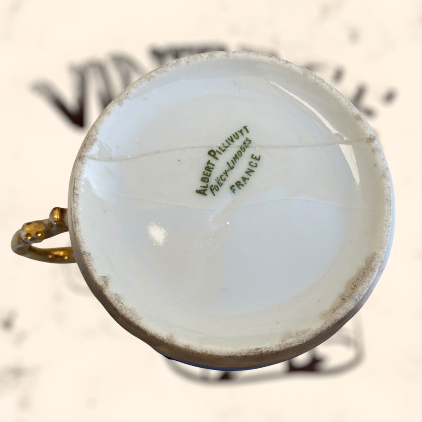 Juego de Té de porcelana Limoges (Albert Pillivuyt) S. XIX
