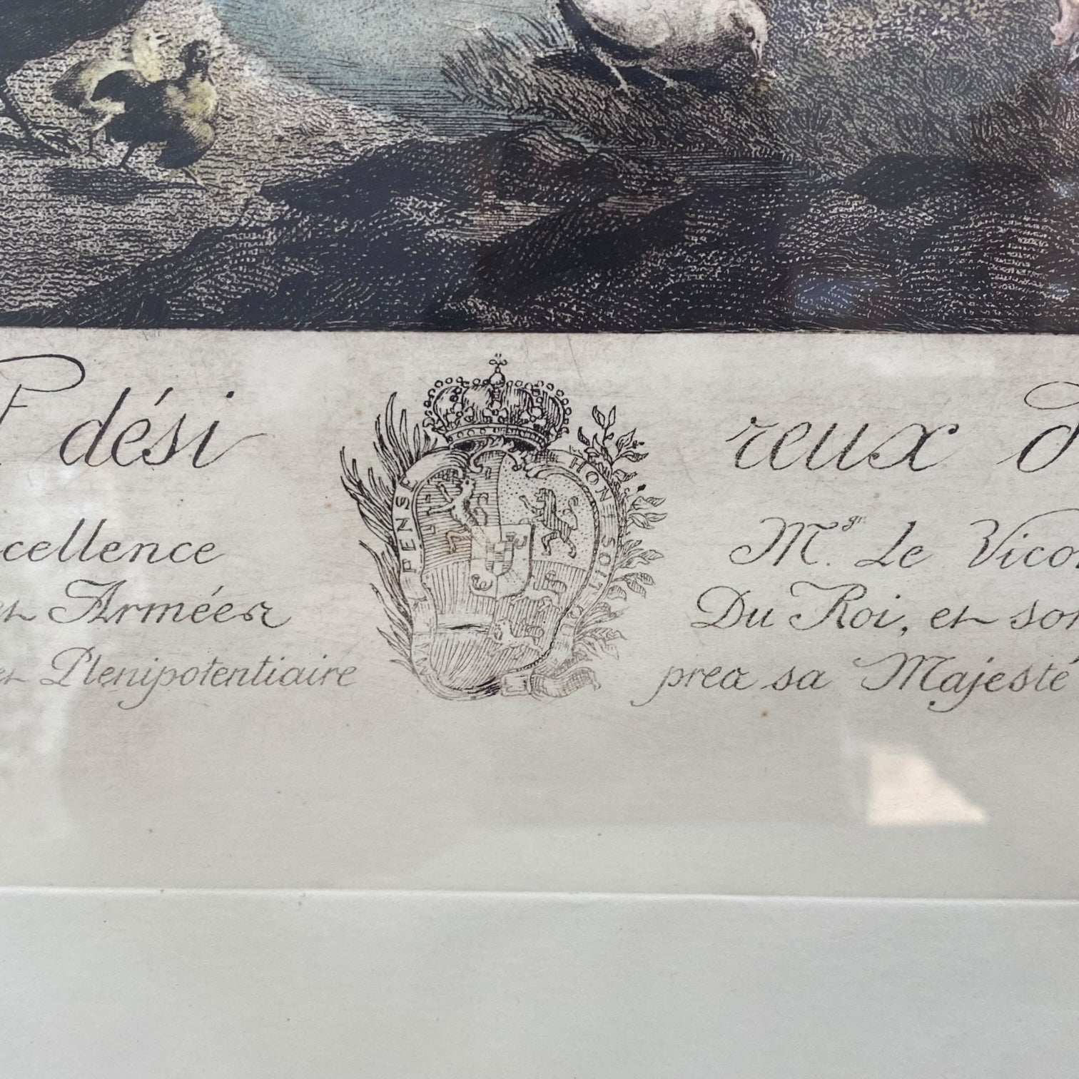 Grabado de la obra L’Amant Discret et les Voeux D’Amour de Jean-Frédéric Schall