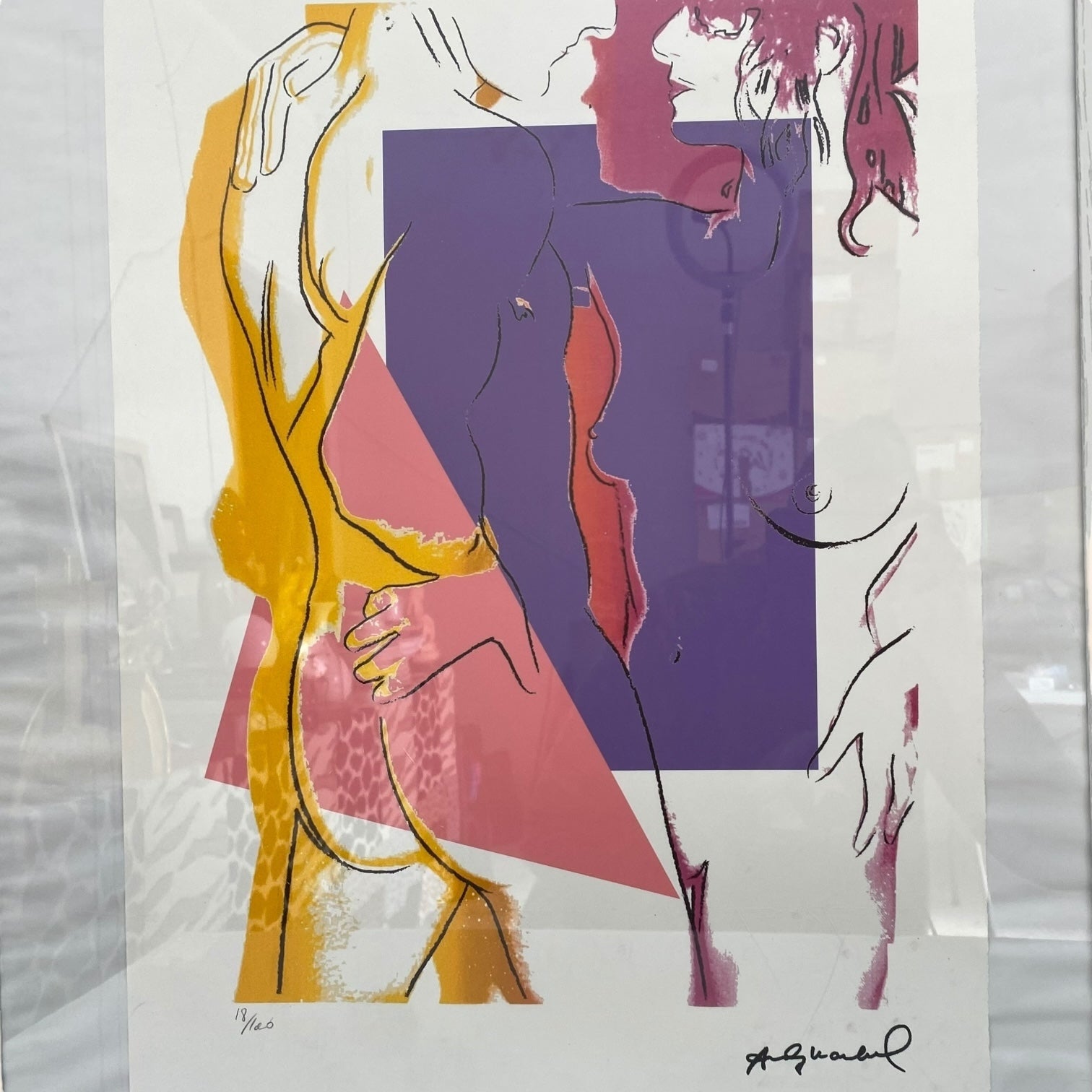 Litografía Love de Andy Warholl con certificado de autenticidad