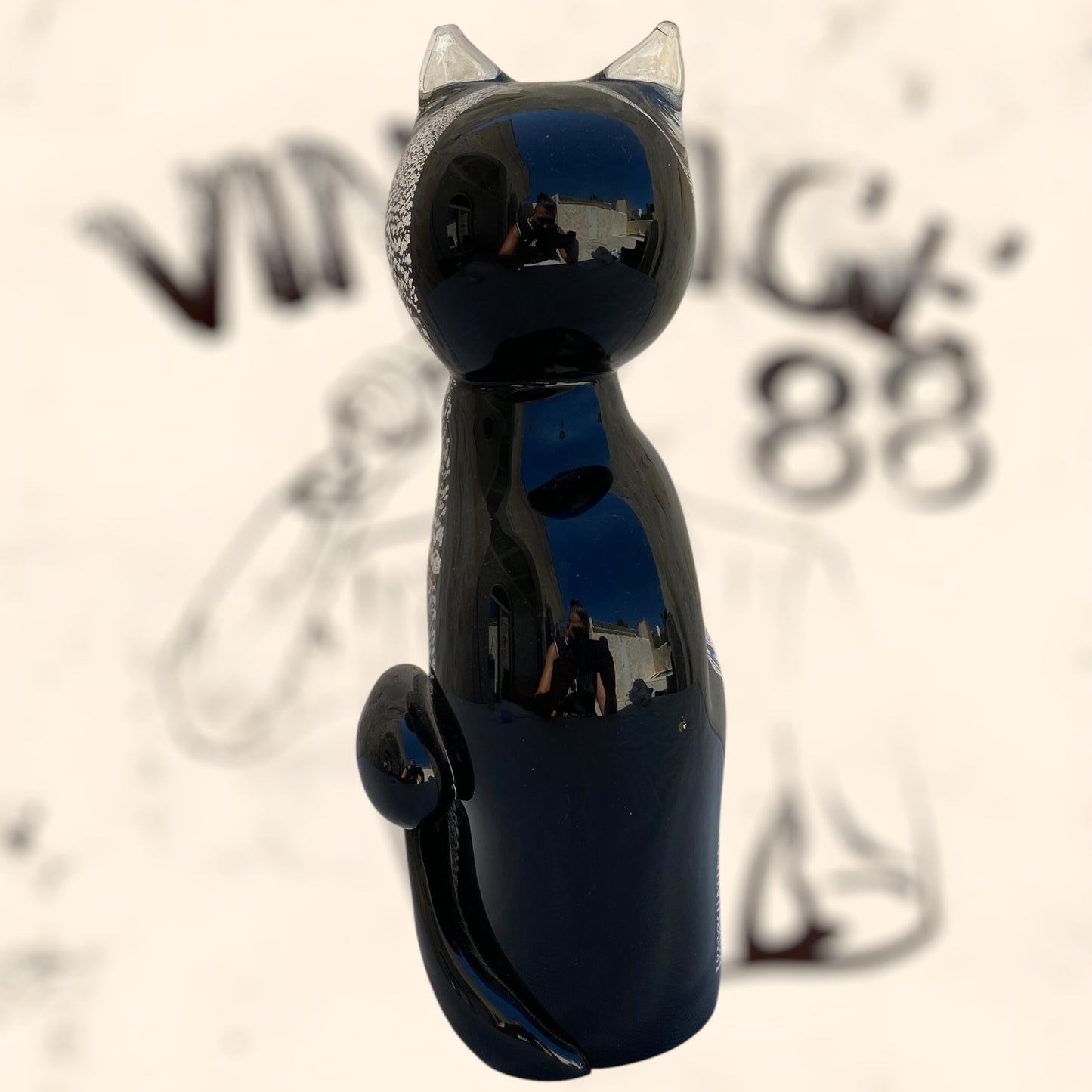 Gato de cristal de Murano de Vincenzo & Carlo Nason