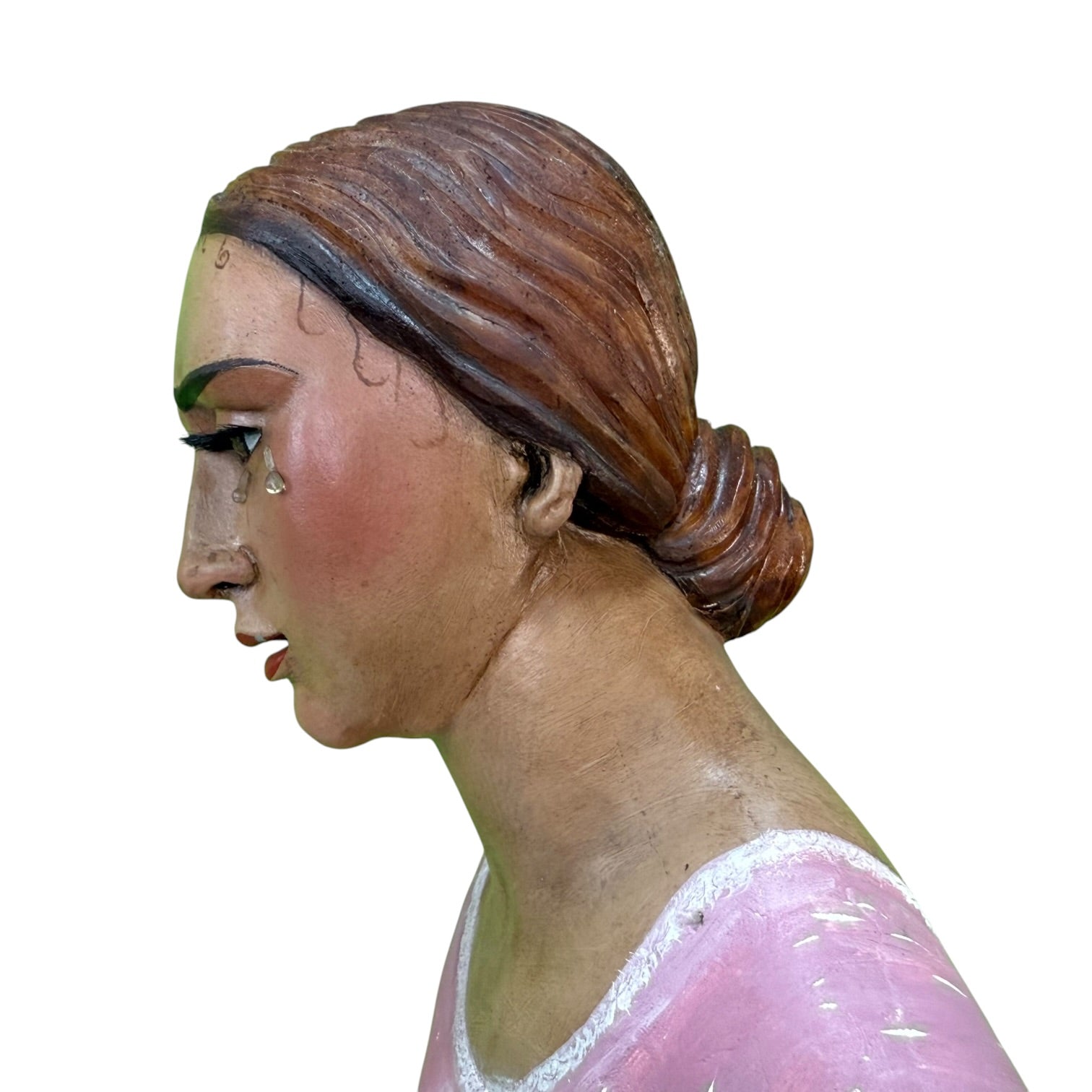 Virgen de vestir policromada de E. G. Francés de gran tamaño
