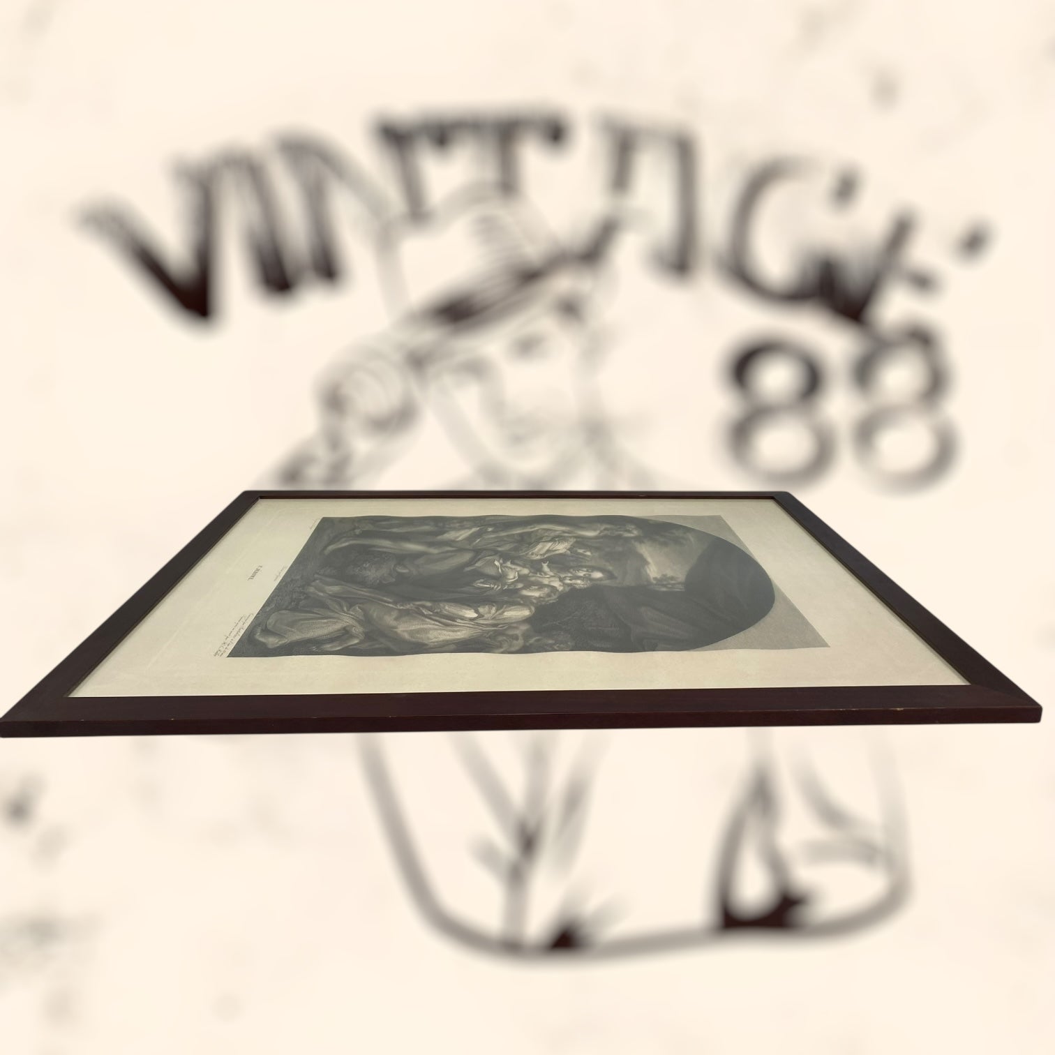 Grabado de la obra St. Jérome de Antonio Allegri (Correggio)