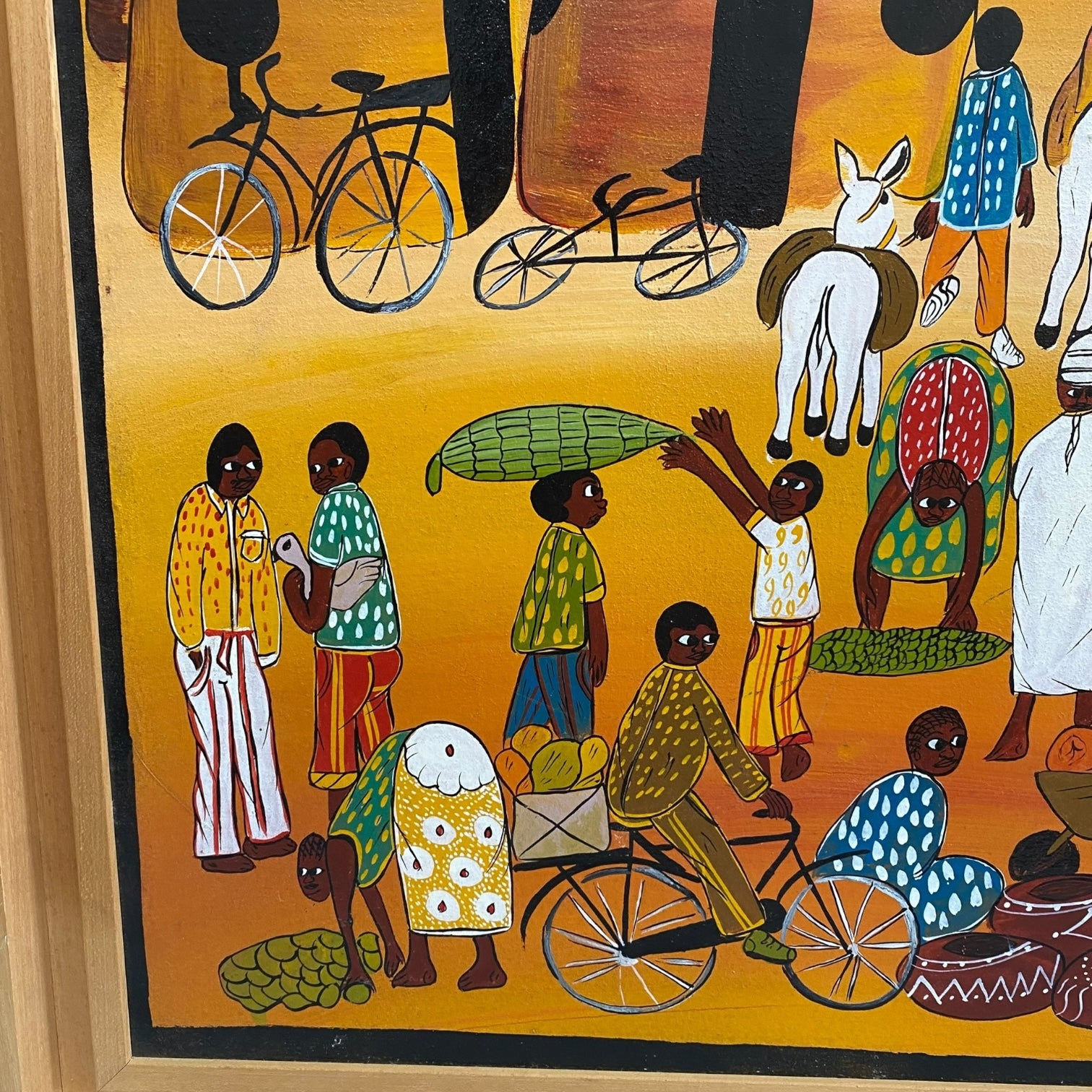 Óleo sobre tabla de Milipwell del movimiento Tingatinga Africano