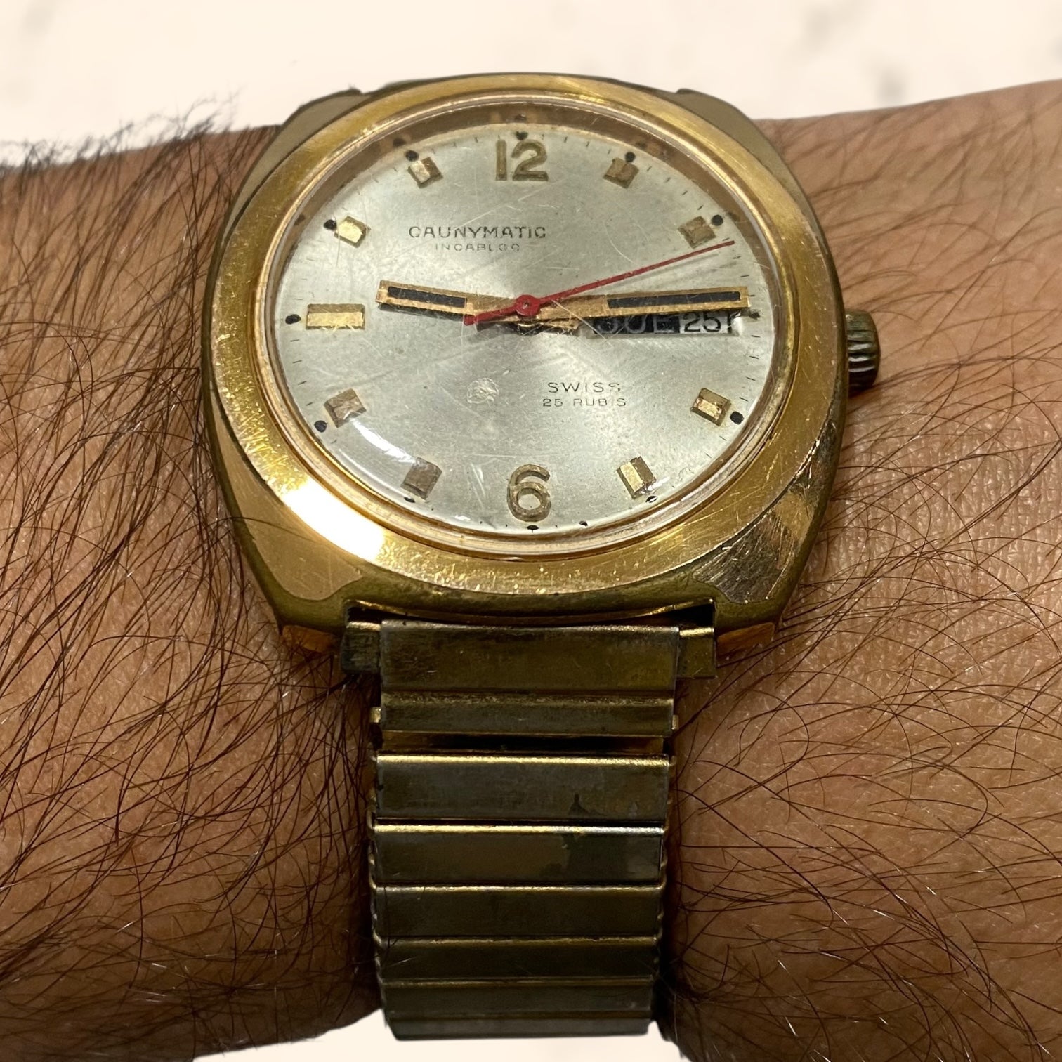 Reloj Caunymatic Suizo vintage