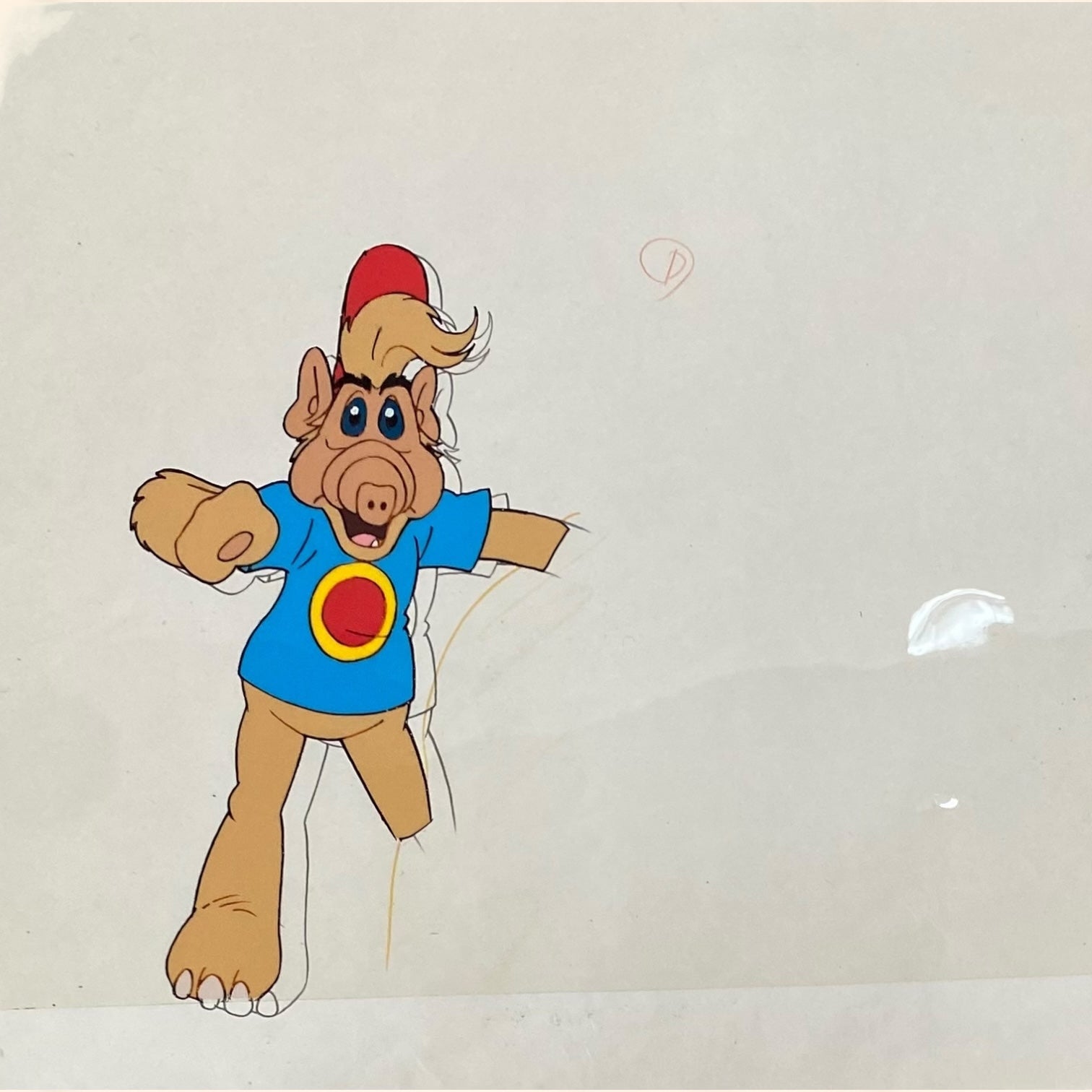 Célula original de la serie animada Alf de los años 80