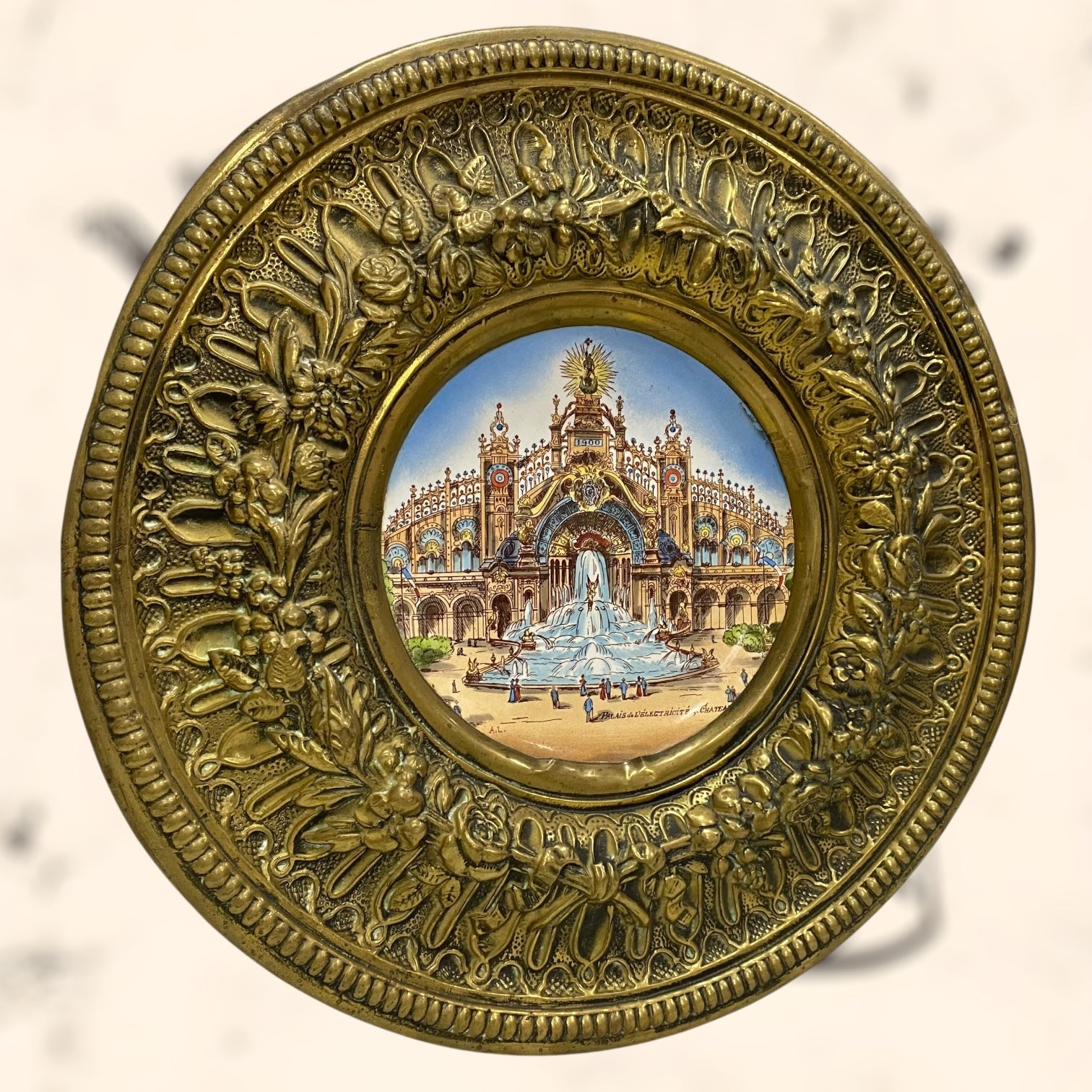 Plato Creil Montereau de loza Francés antiguo S. XIX