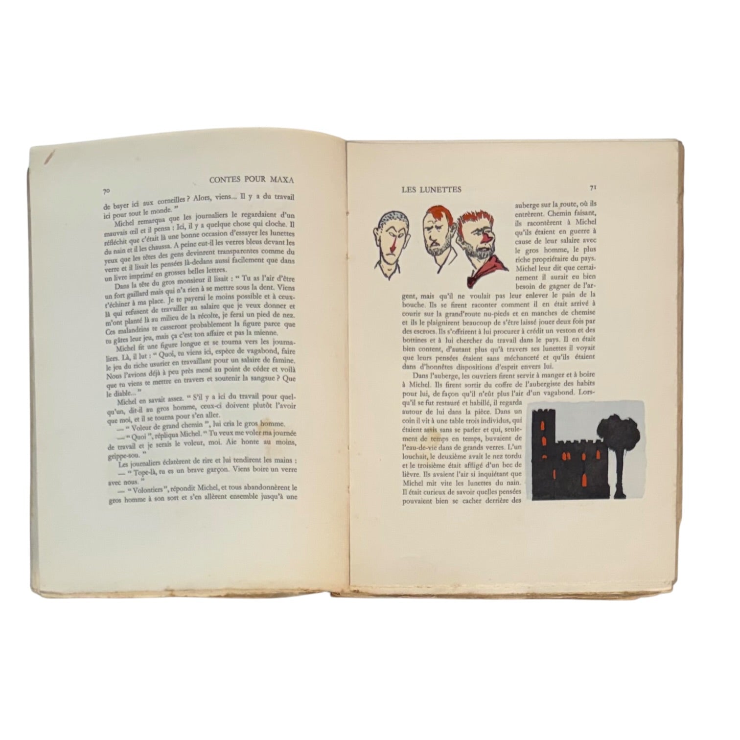 Libro Contes pour Maxa del año 1929