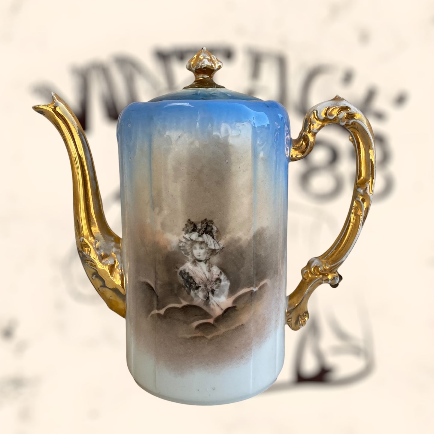 Juego de Té de porcelana Limoges (Albert Pillivuyt) S. XIX