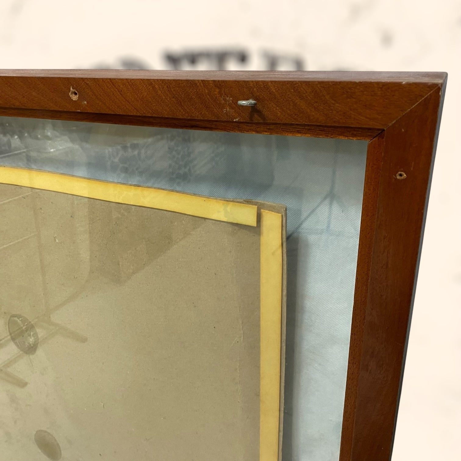 Óleo abstracto de gran tamaño firmado