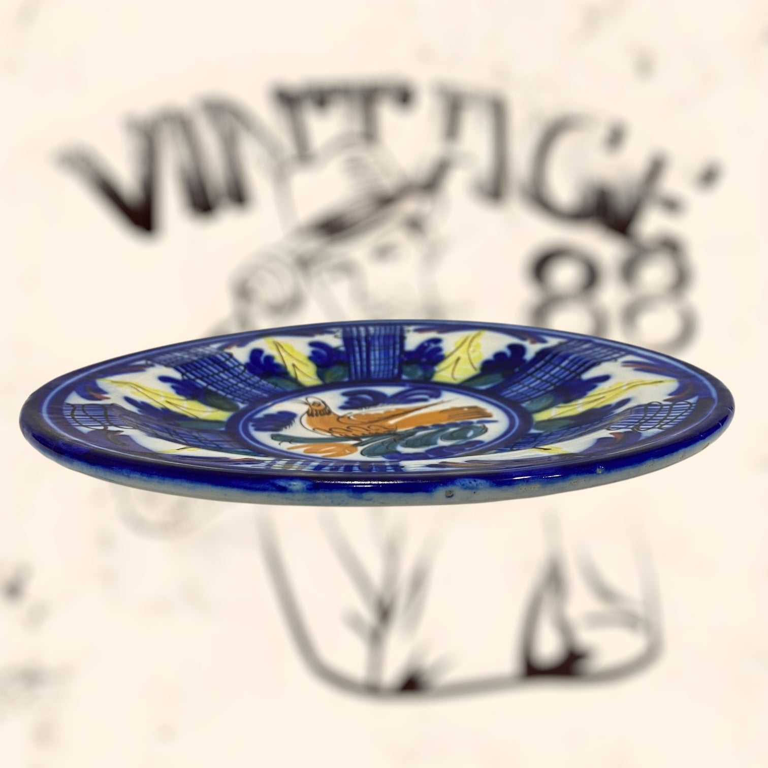 Plato de cerámica de Manises antiguo