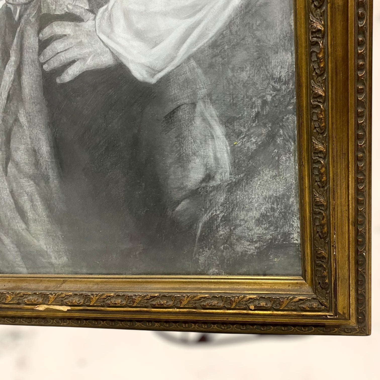 Carboncillo sobre tabla de Ramón Rizo de gran tamaño