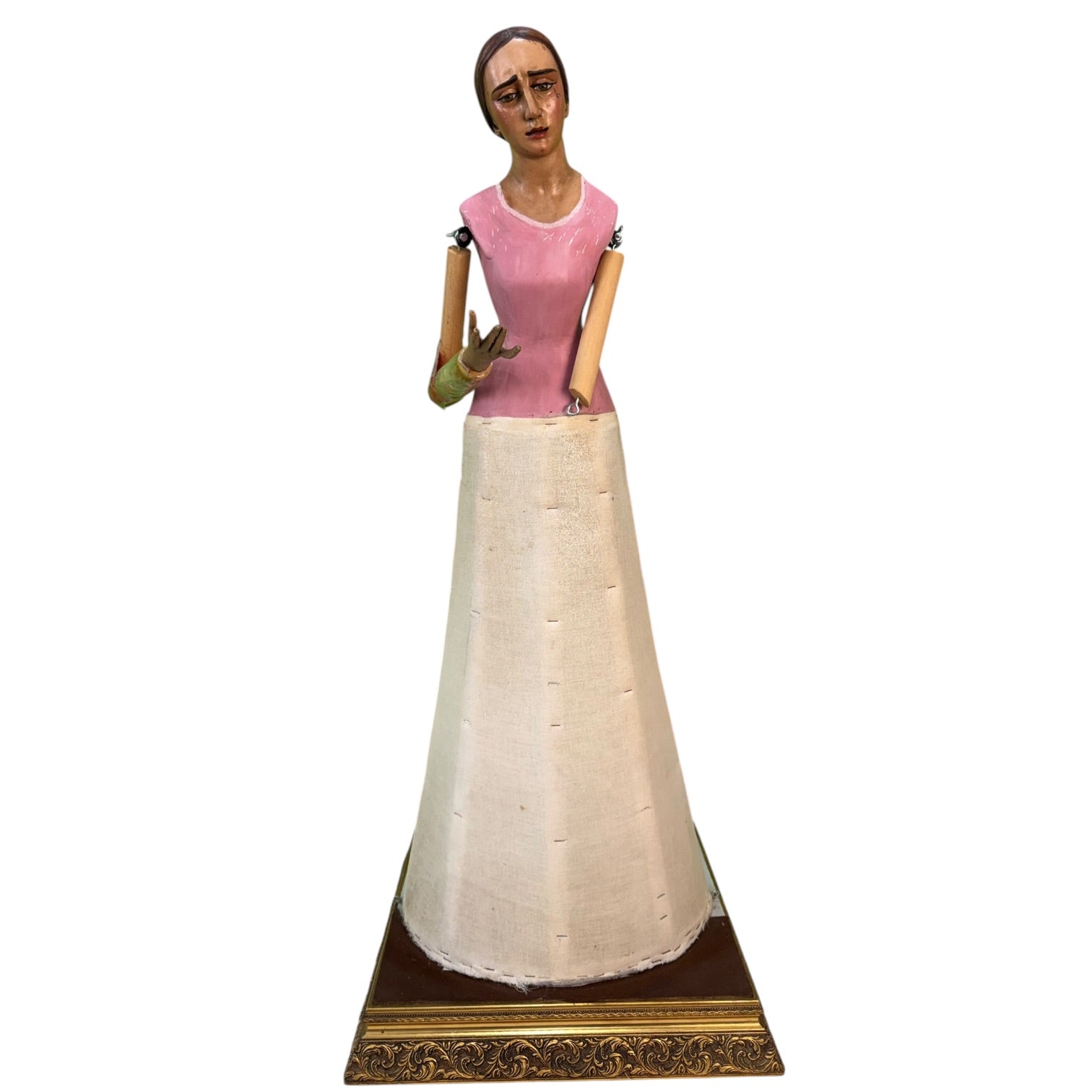 Virgen de vestir policromada de E. G. Francés de gran tamaño