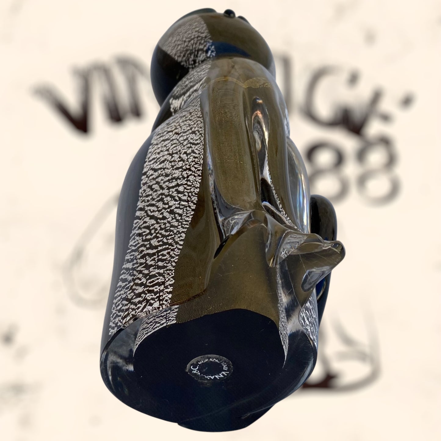Gato de cristal de Murano de Vincenzo & Carlo Nason