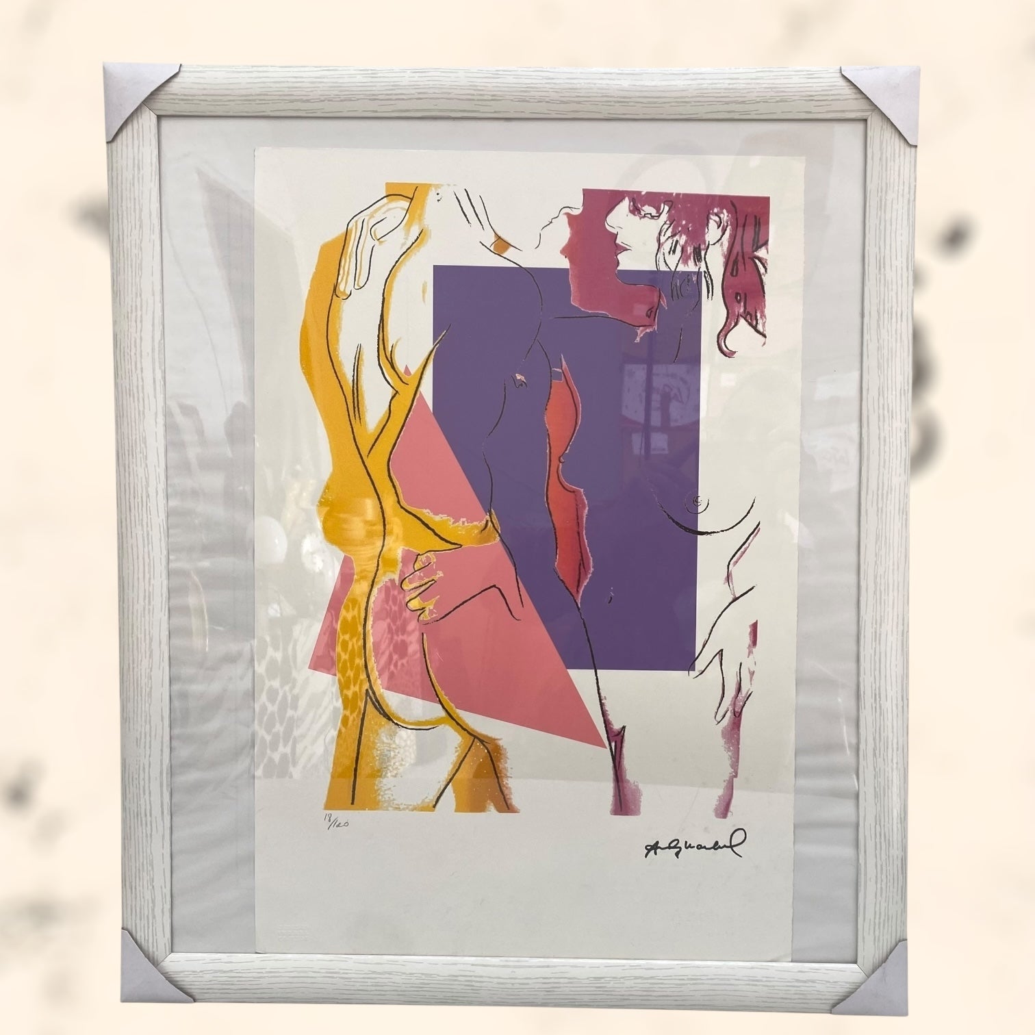 Litografía Love de Andy Warholl con certificado de autenticidad