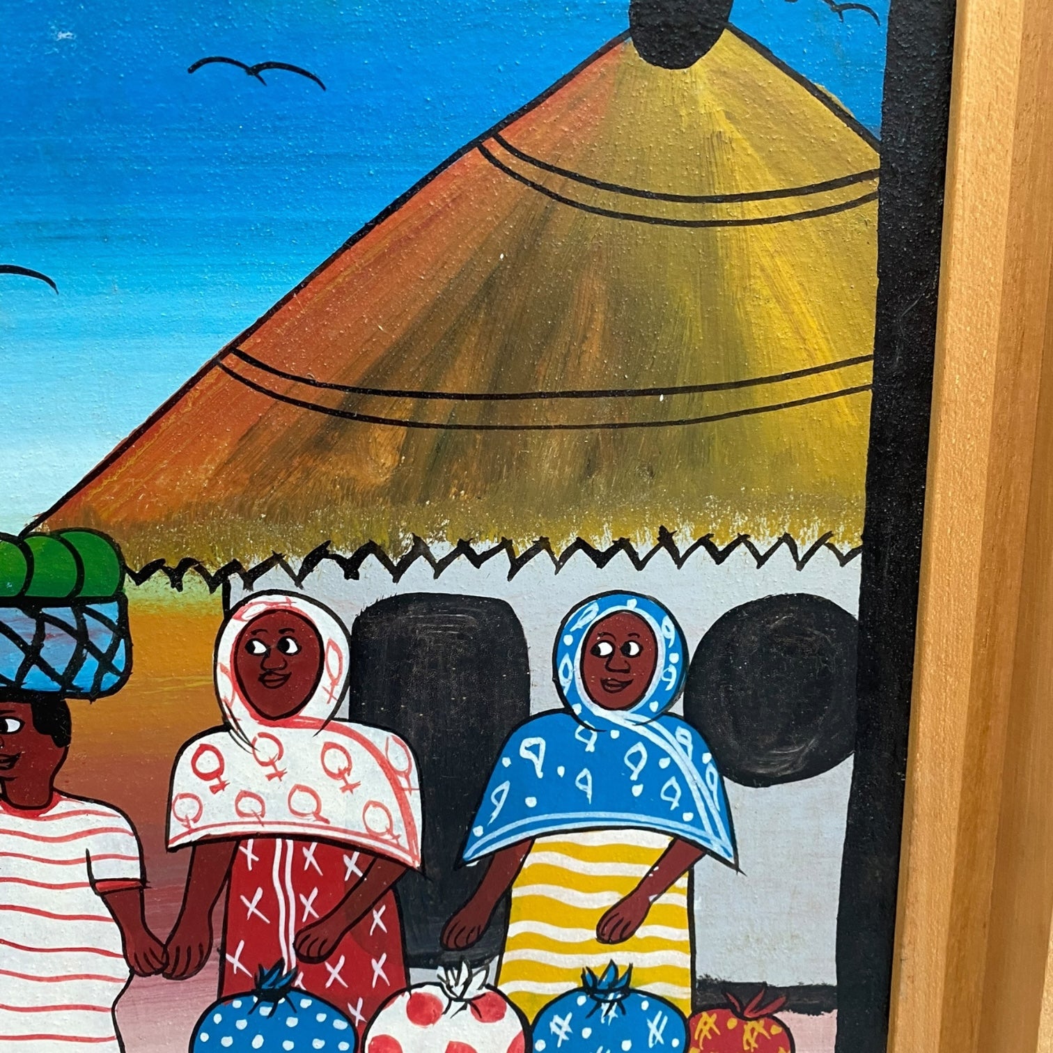 Óleo sobre tabla de S. Paulo del movimiento Tingatinga Africano