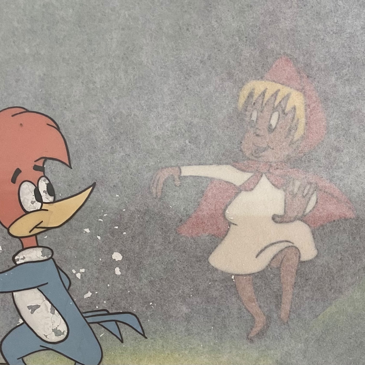 Célula de Woody Woodpecker (El Pájaro Loco) original de los años 50