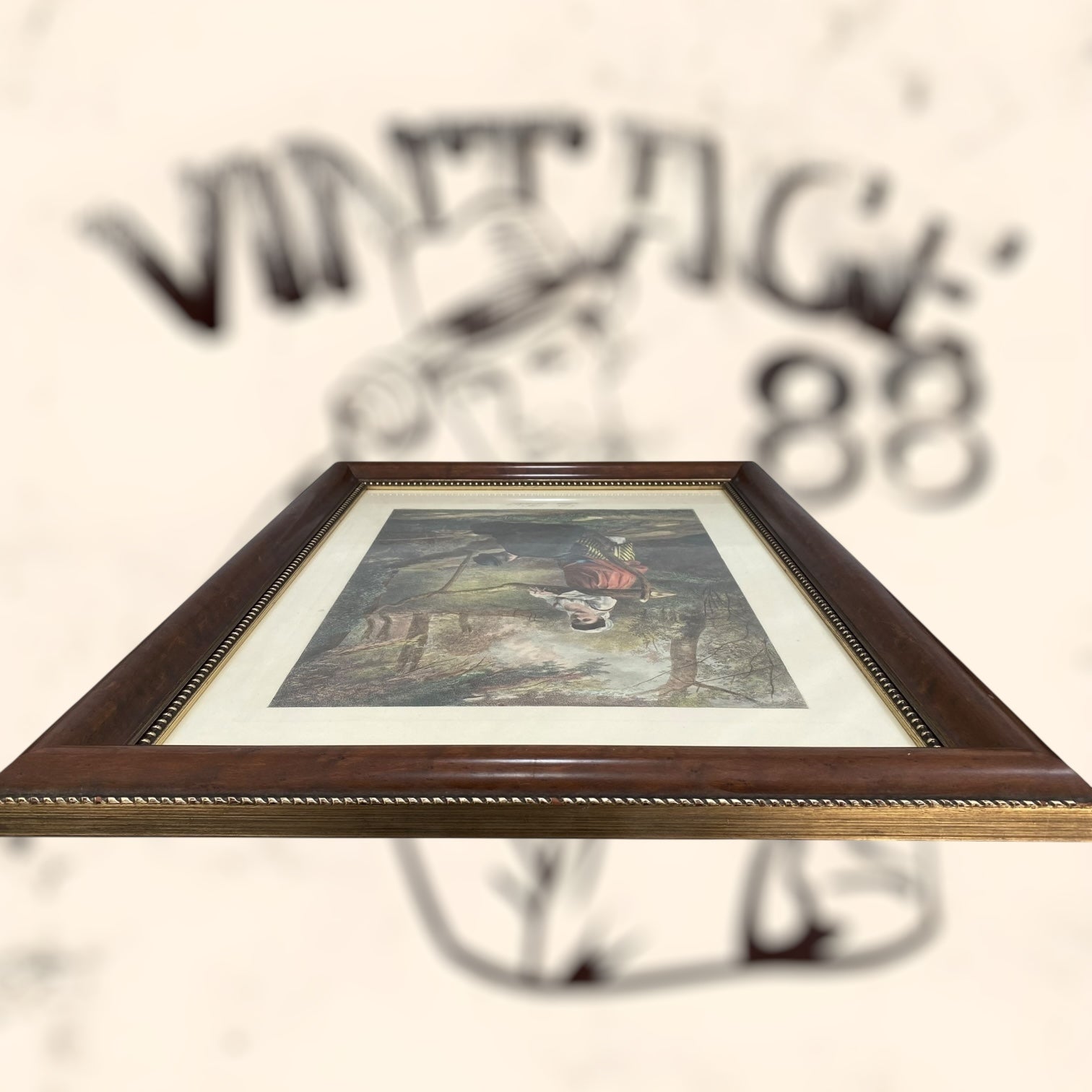 Grabado de la obra La Pêche de Edmond Rudaux