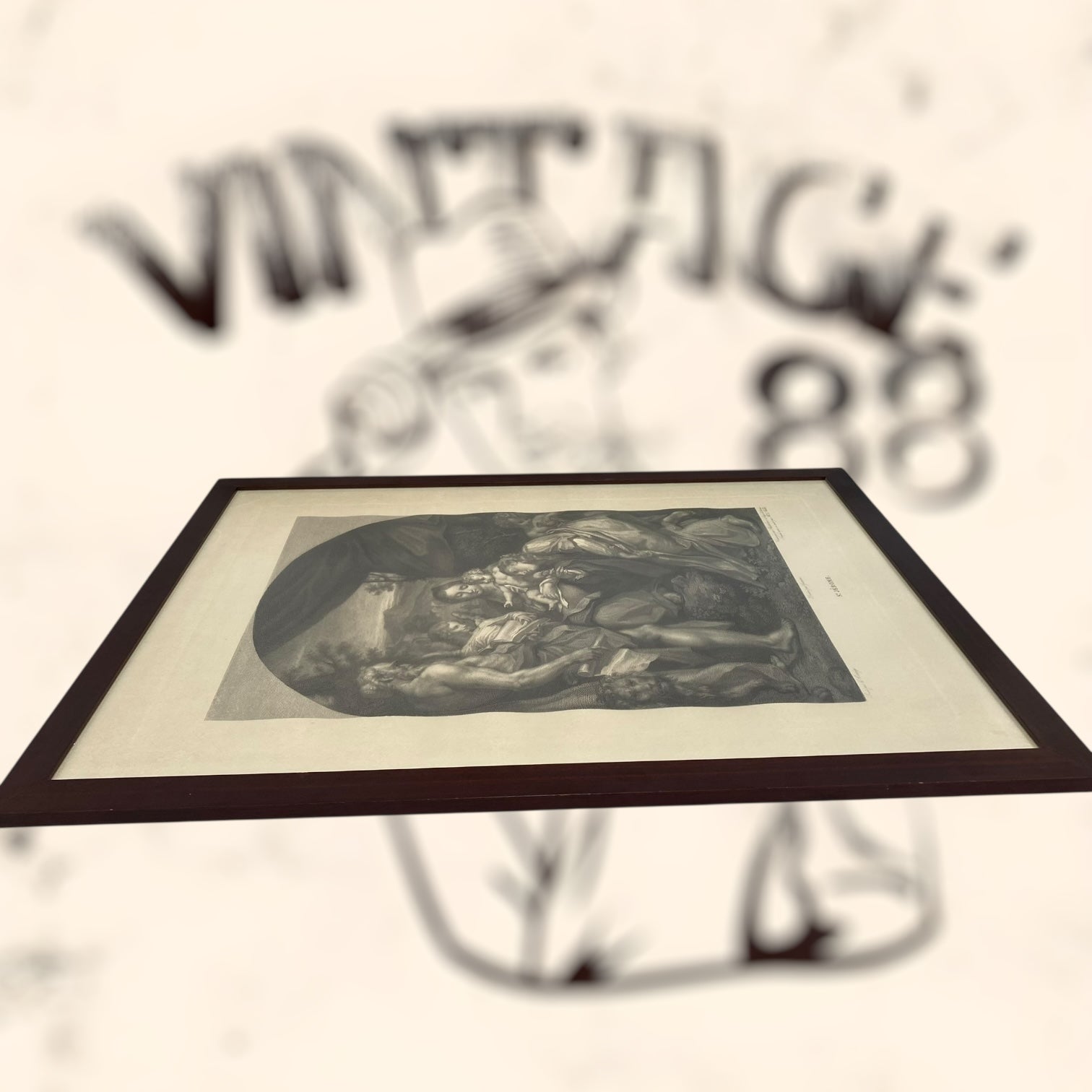 Grabado de la obra St. Jérome de Antonio Allegri (Correggio)