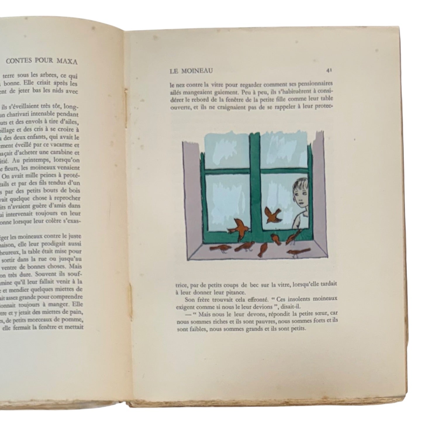 Libro Contes pour Maxa del año 1929