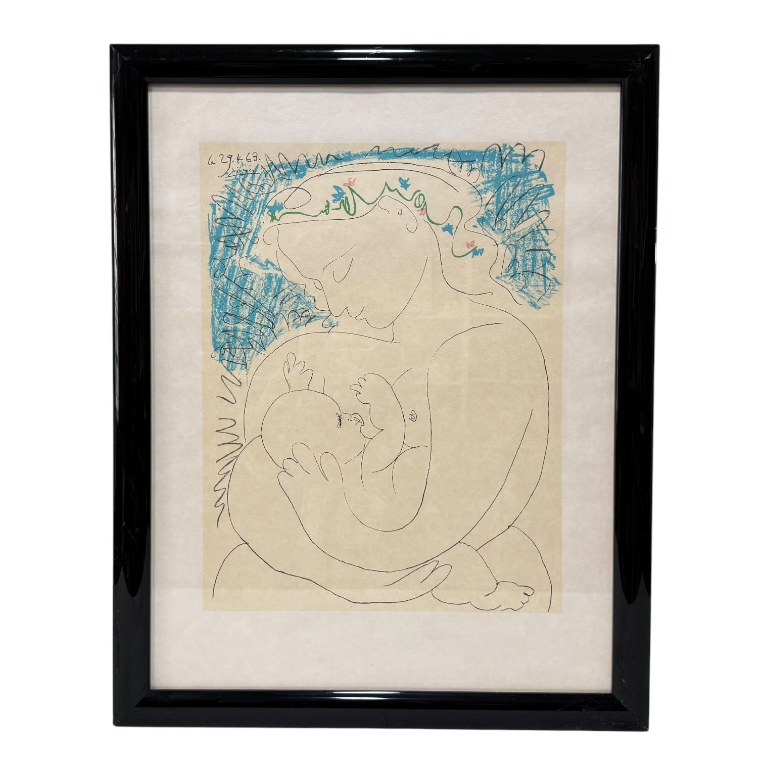 Litografie Mutterschaft von Pablo Picasso