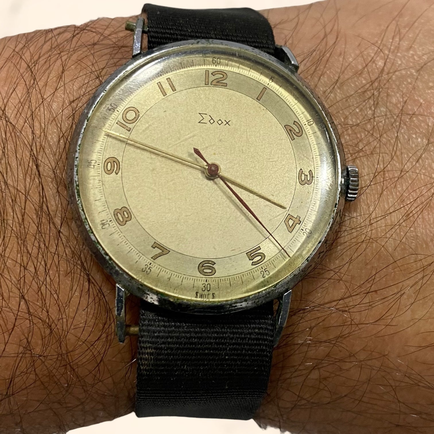 Reloj Edox Suizo de cuerda antiguo