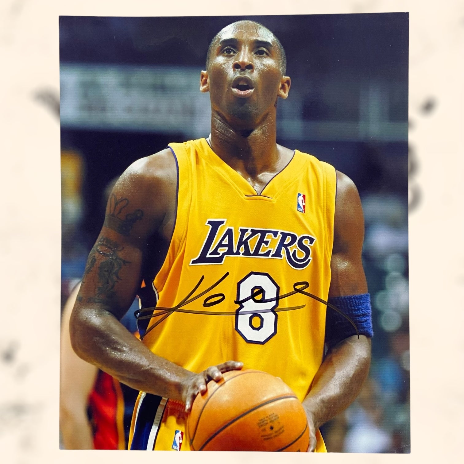 Fotografía firmada de Kobe Bryant con certificado de autenticidad