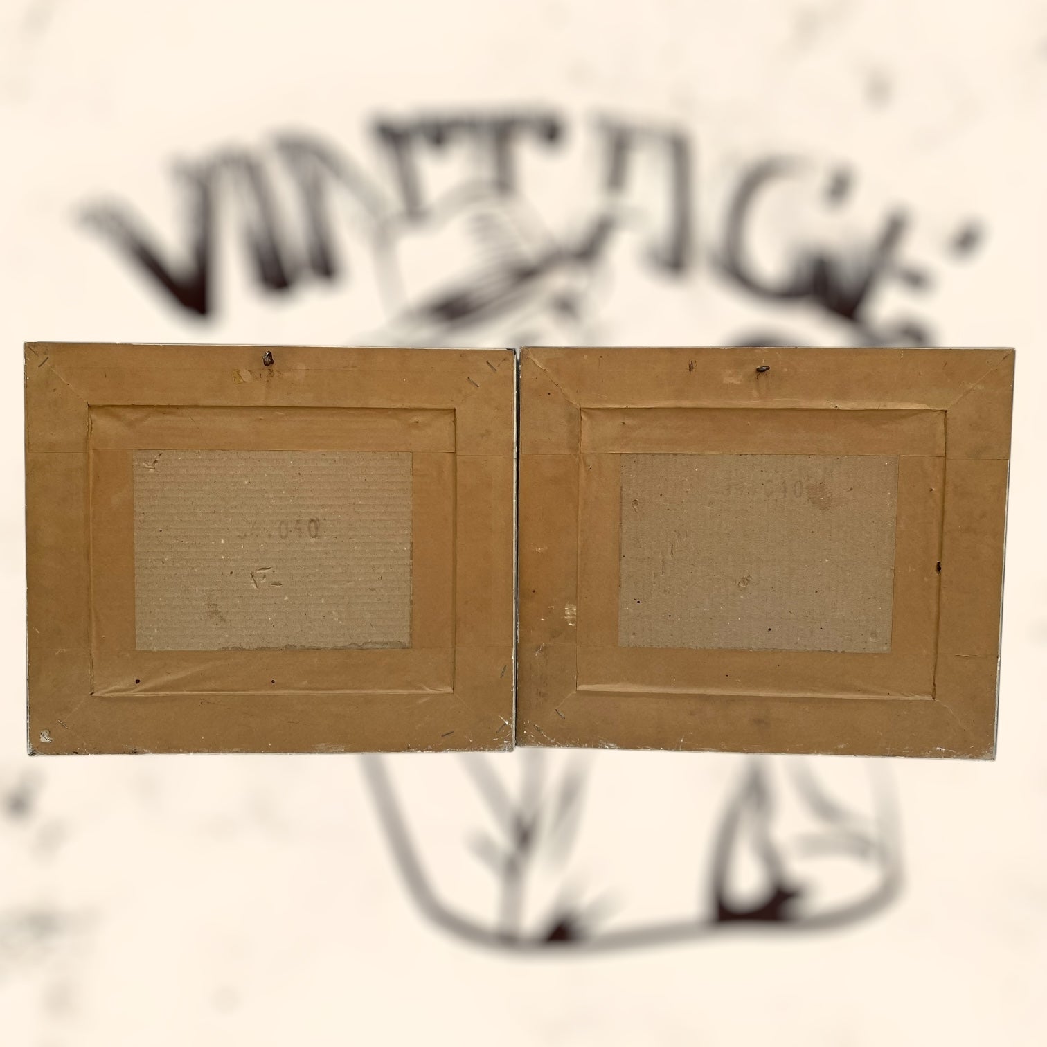 Pareja de grabados coloreados de Richard Barrett Davis antiguos