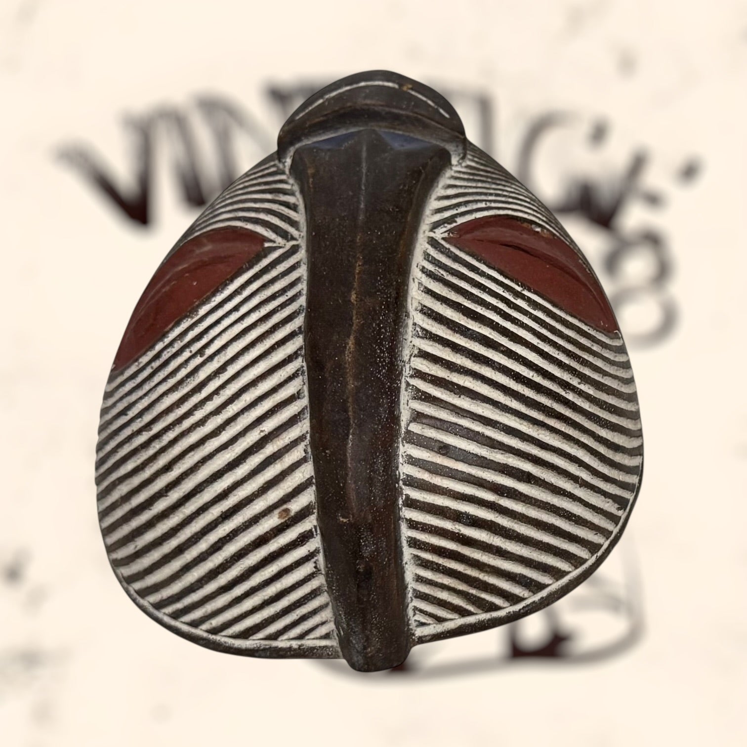 Máscara tribal Songye Africana vintage