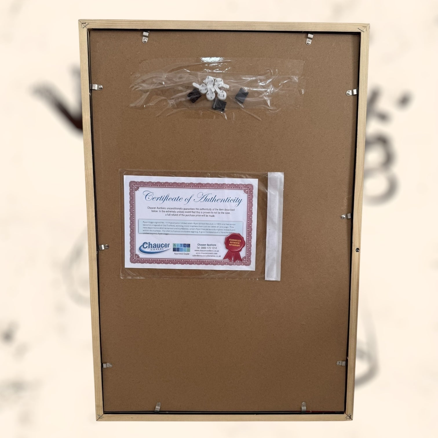 Camiseta del Manchester United con autógrafo de Ryan Giggs original certificado
