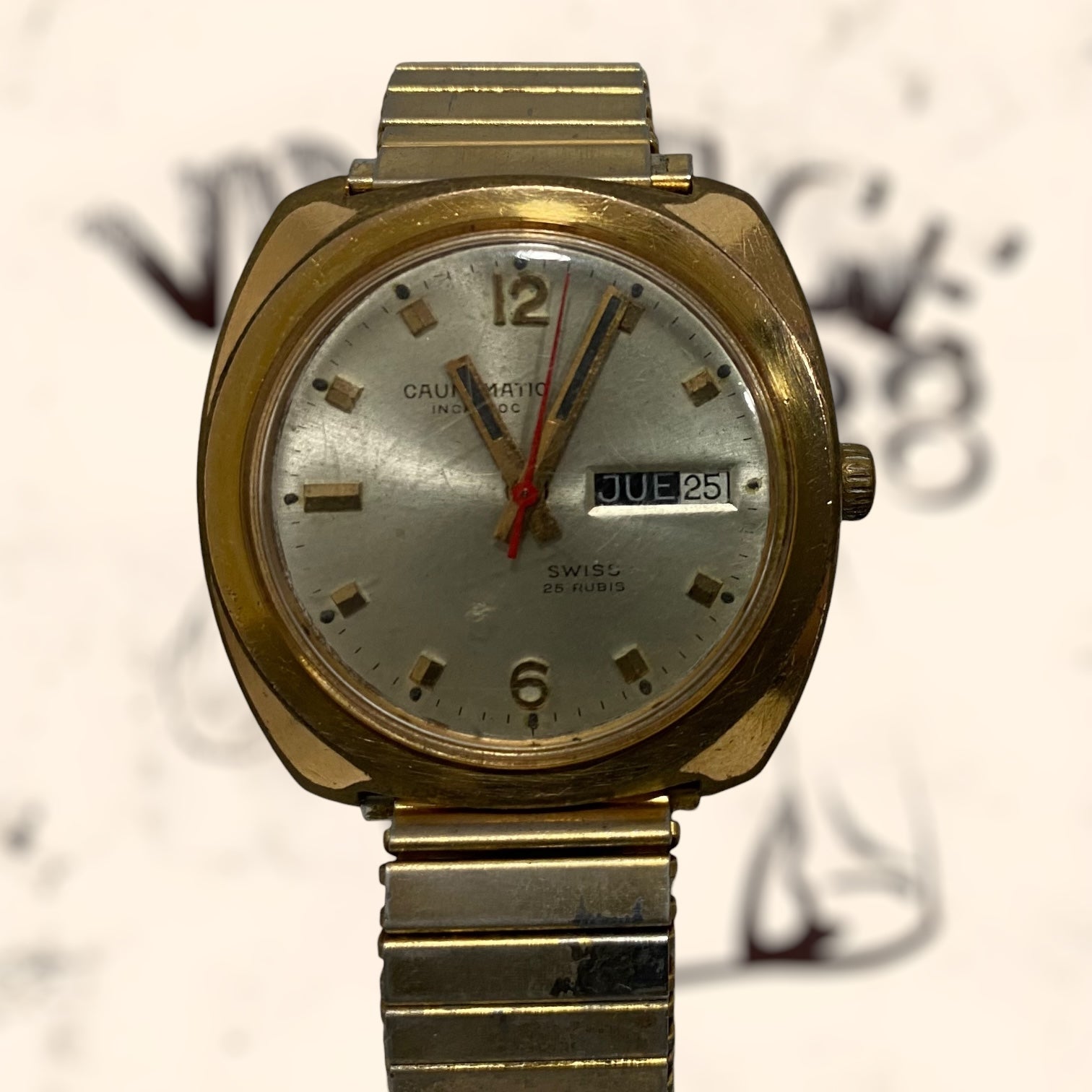 Reloj Caunymatic Suizo vintage