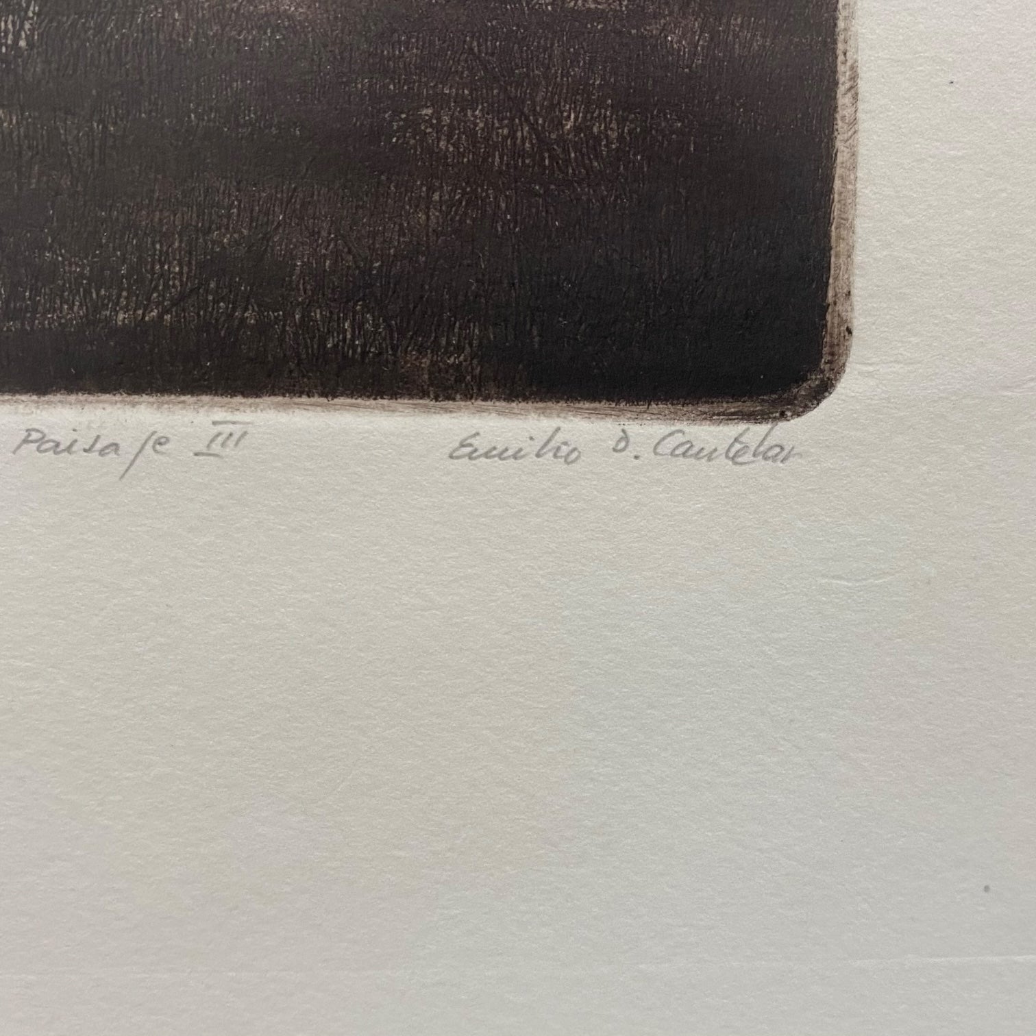 Grabado de Emilio D. Castelar firmado y numerado a lápiz