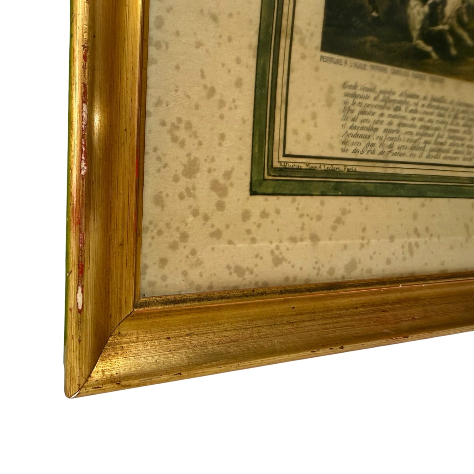 Grabado de la obra Chasse dans le bois de Meudon de Carle Vernet