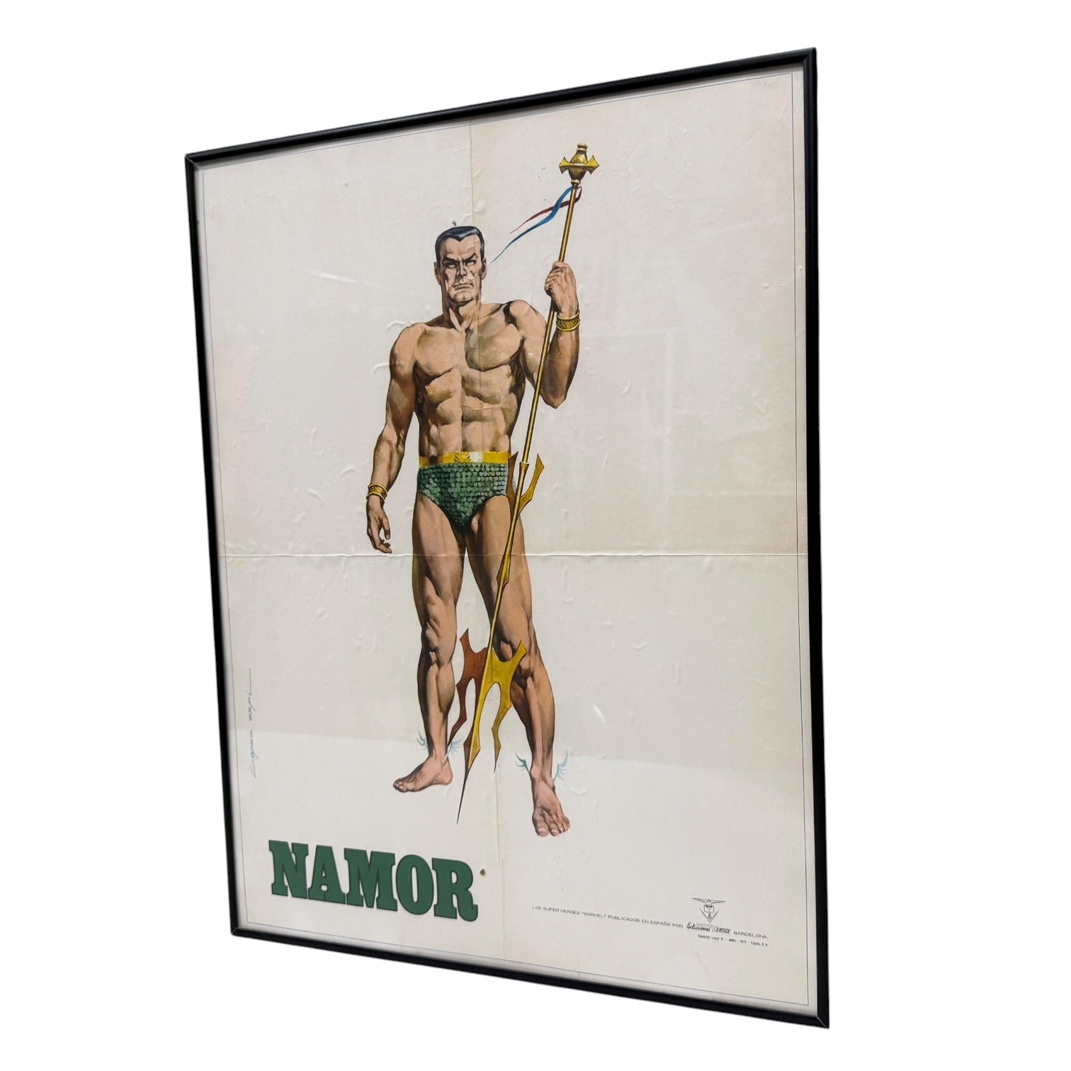 Póster del personaje Namor de Marvel de Rafael López Espí 1972