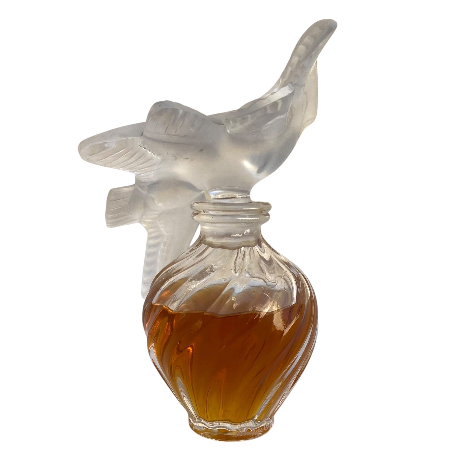 Frasco de perfume L’ Air Temp de Nina Ricci diseñado por Marc Lalique de 1948