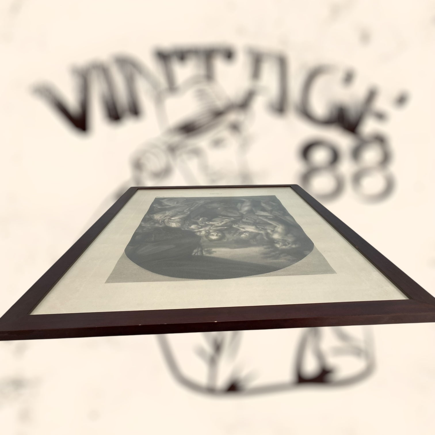 Grabado de la obra St. Jérome de Antonio Allegri (Correggio)