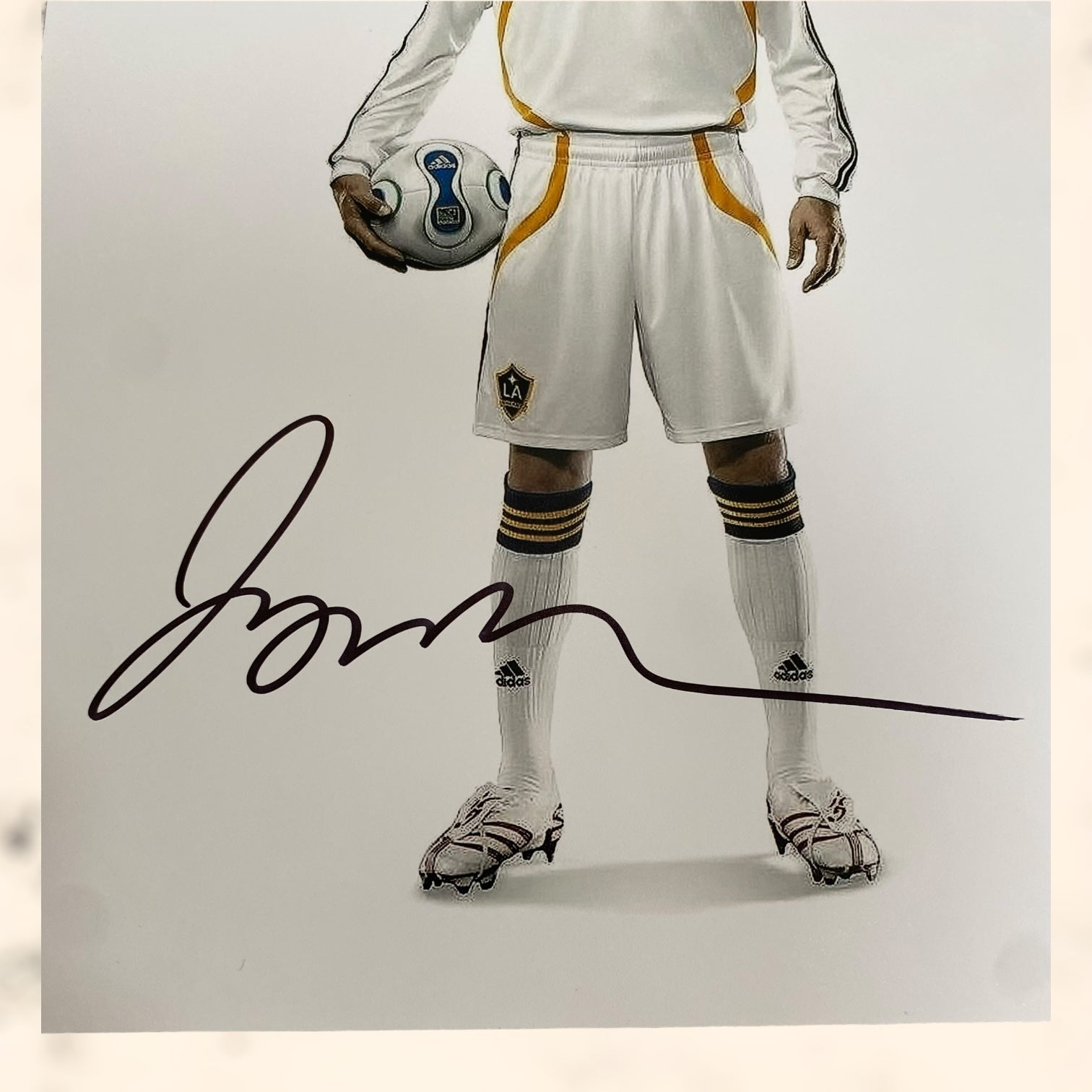 Fotografía de David Beckham con autógrafo original certificado