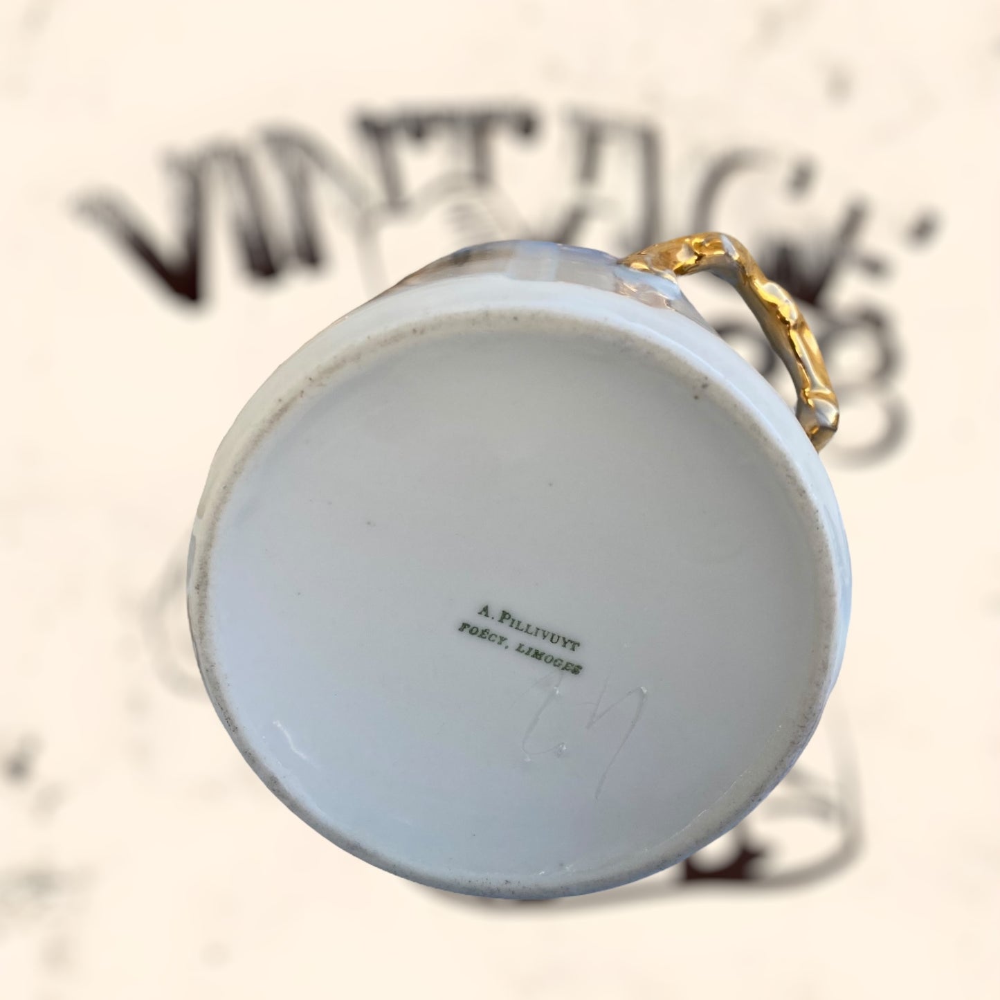Juego de Té de porcelana Limoges (Albert Pillivuyt) S. XIX