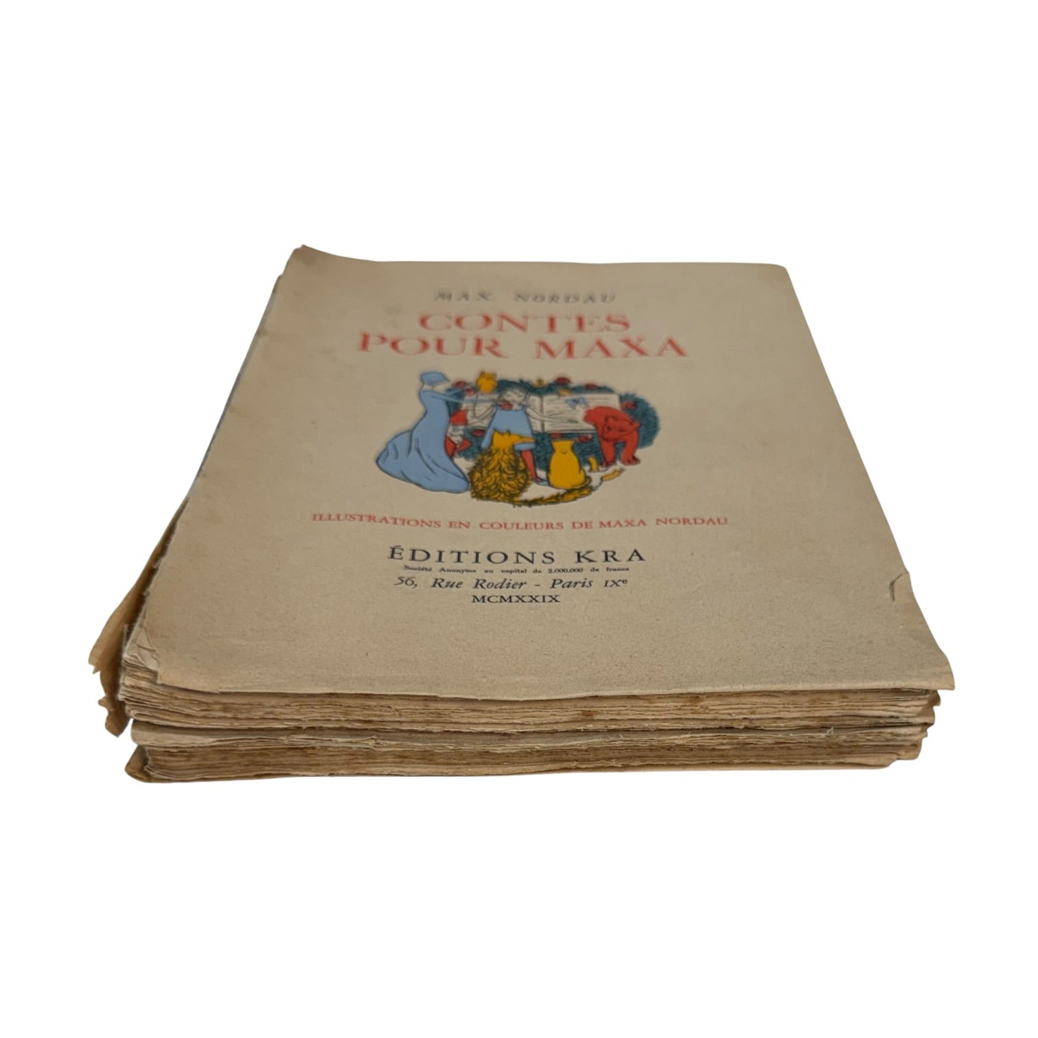 Libro Contes pour Maxa del año 1929
