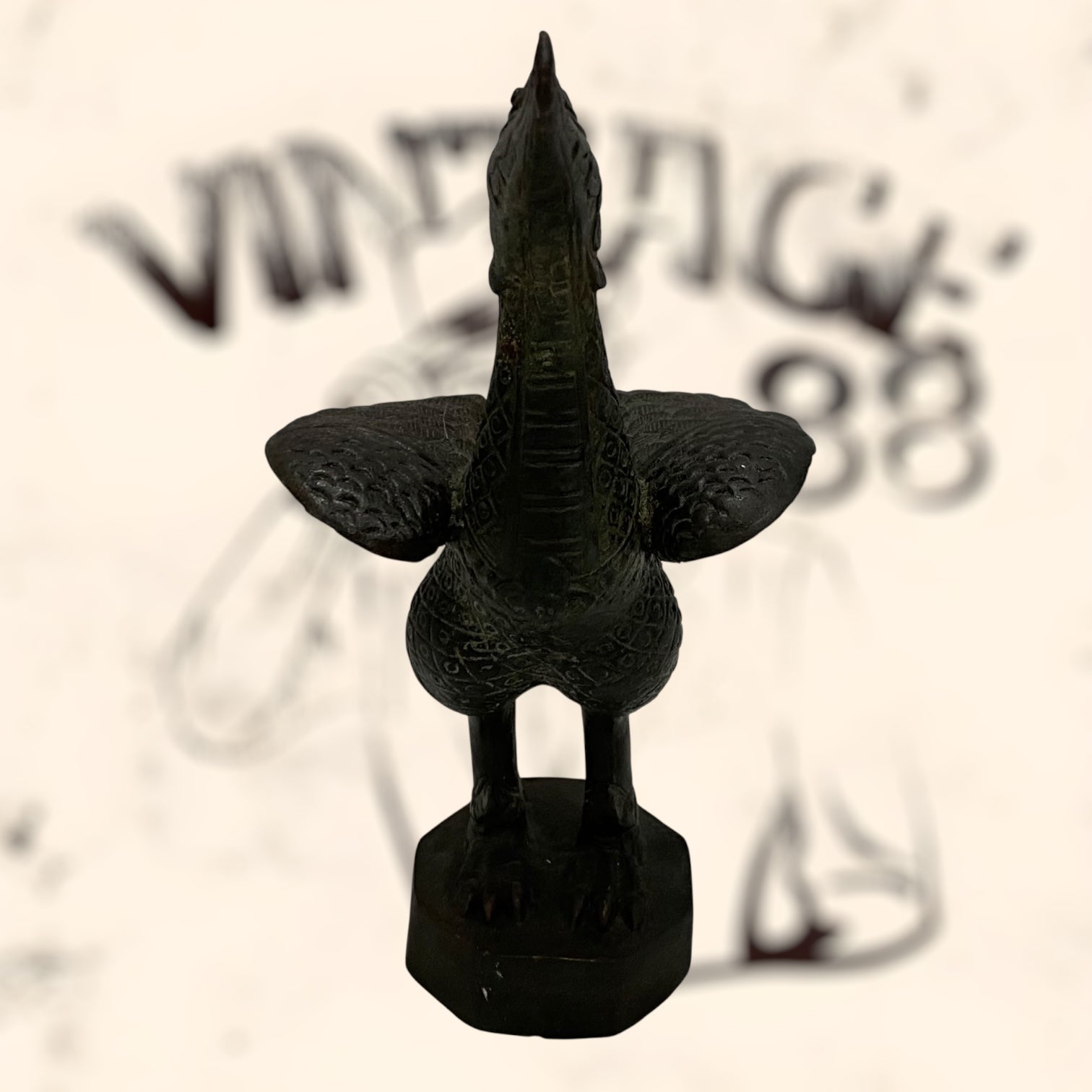 Ave Fénix Tailandés de bronce antiguo