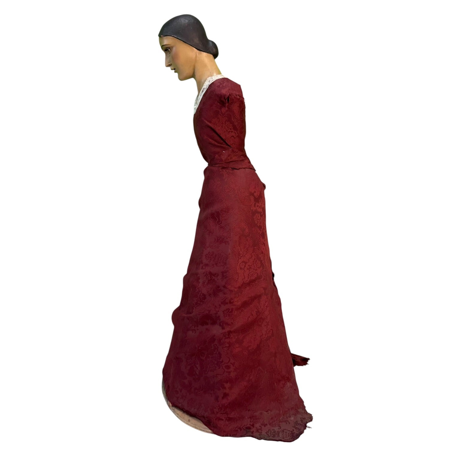 Virgen de vestir de terracota policromada de J. M. De la Rosa