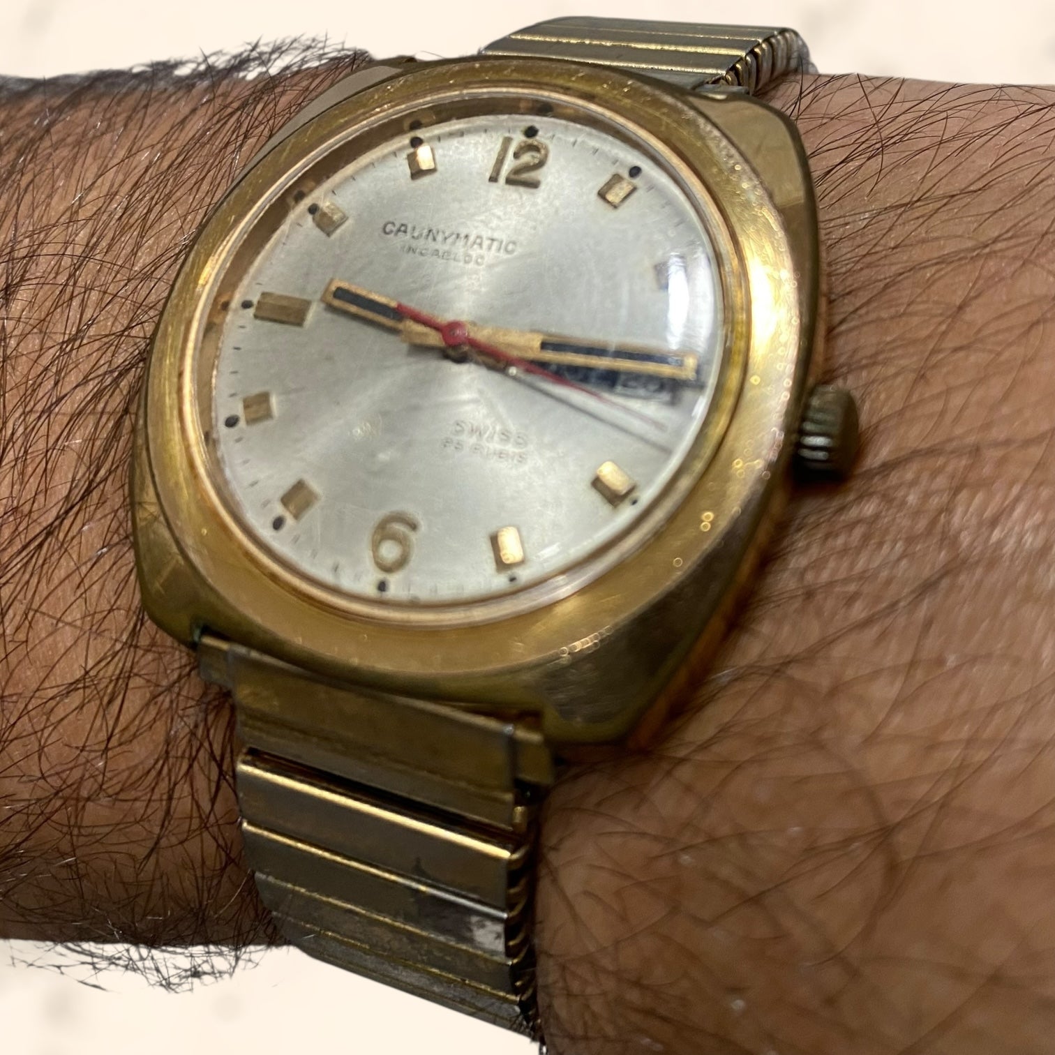 Reloj Caunymatic Suizo vintage