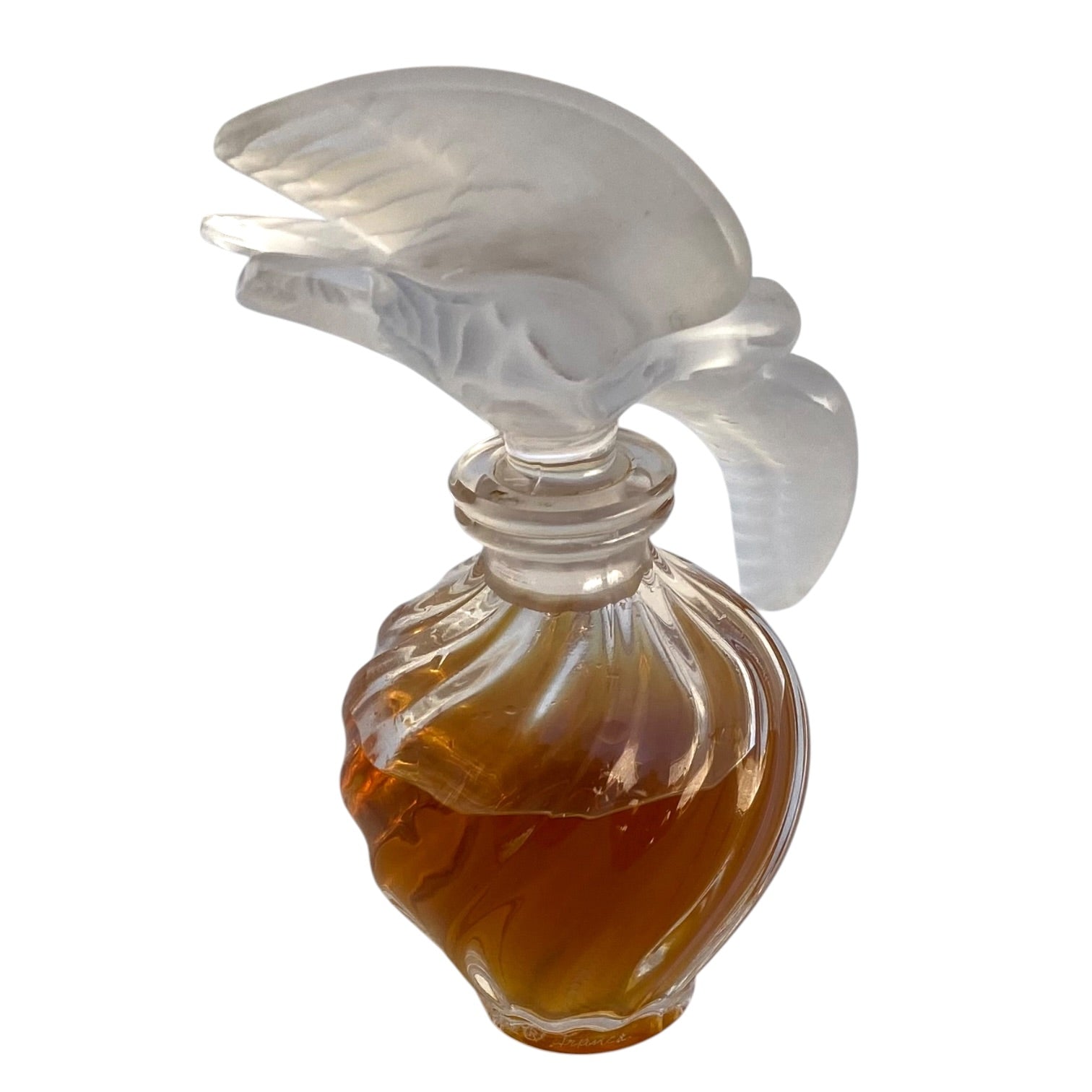 Frasco de perfume L’ Air Temp de Nina Ricci diseñado por Marc Lalique de 1948